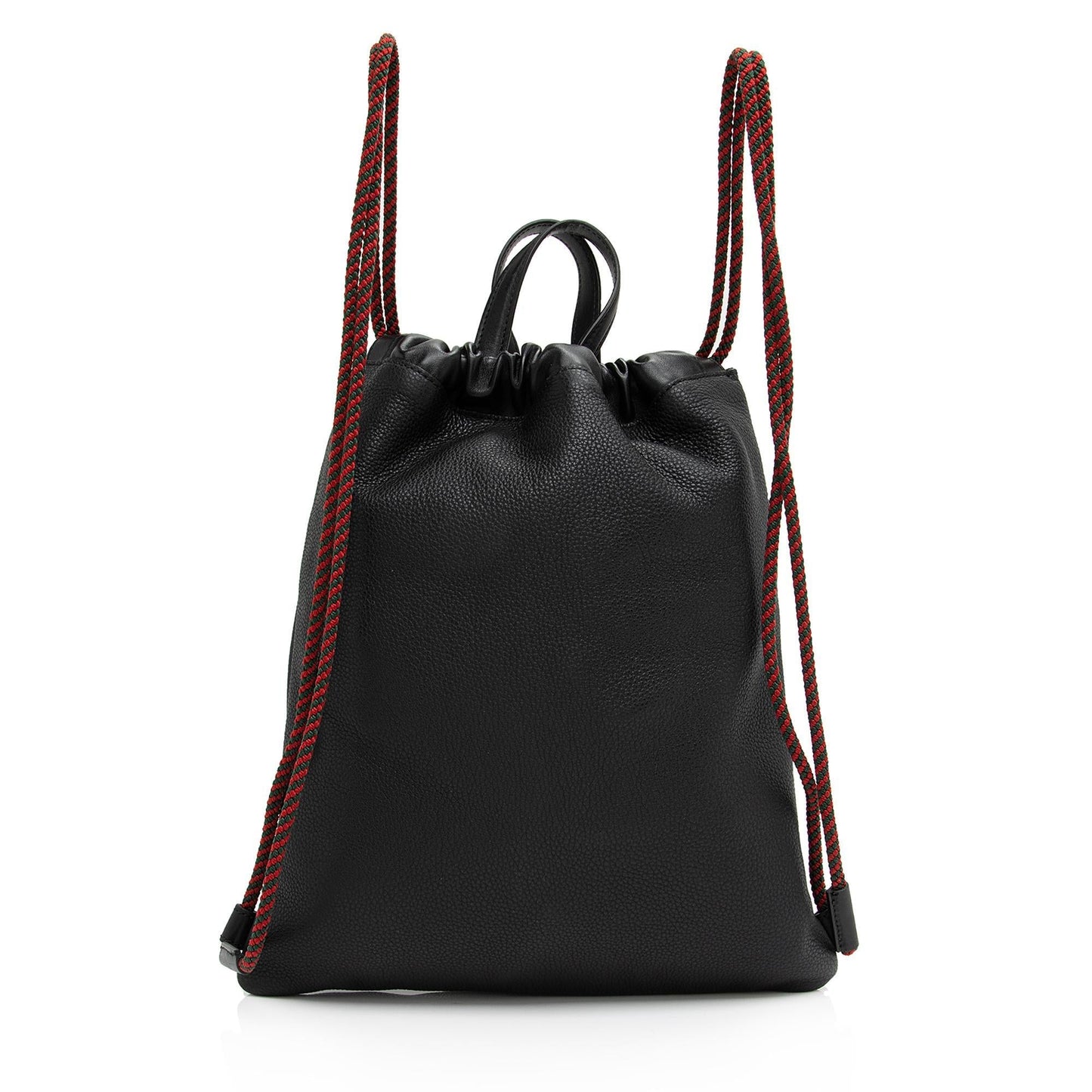 Gucci Drawstring Backpack SHF-Gg5KaW Leather Nylon Black Logo Jewelry