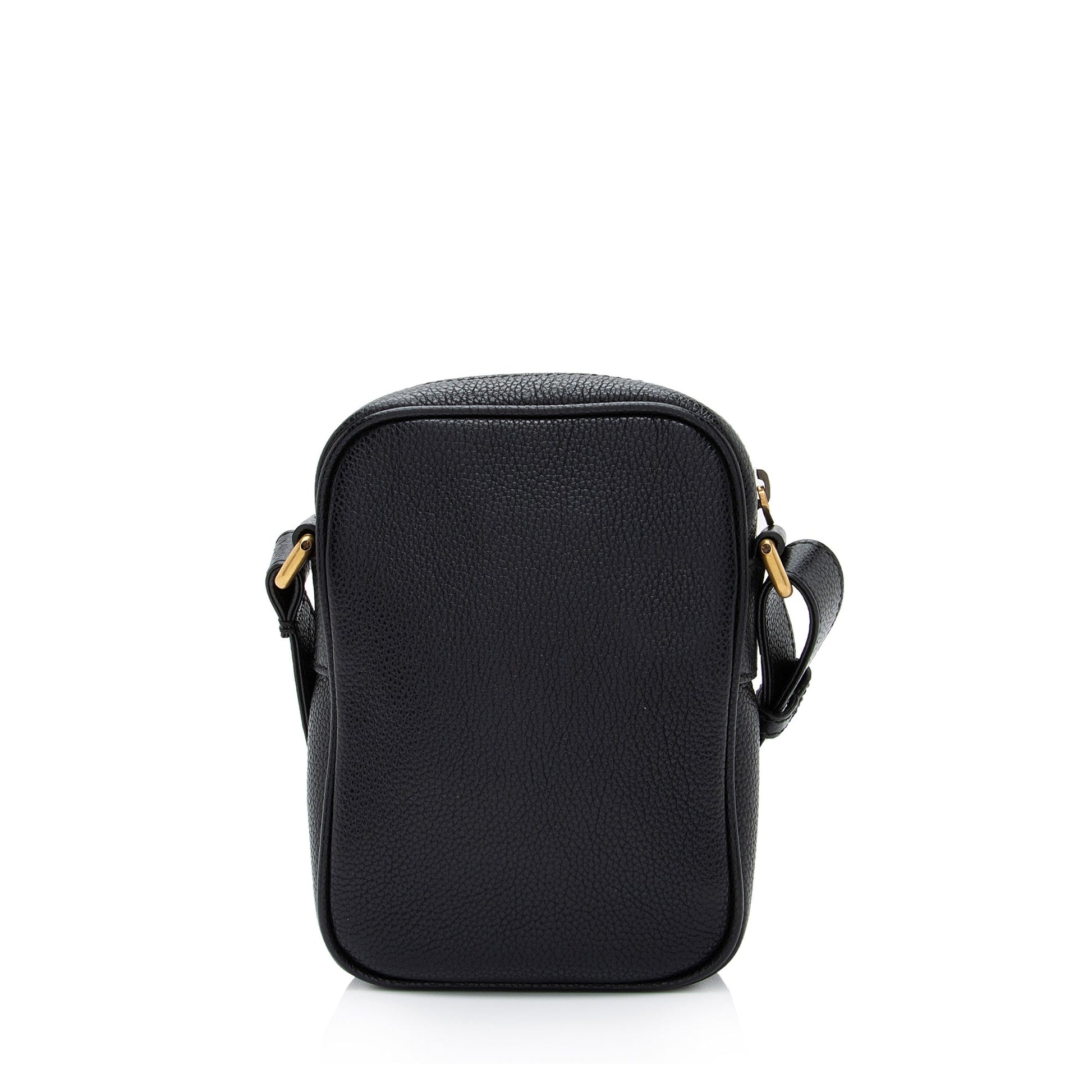 Gucci Messenger SHF-P3Milm Leather Black Mini Logo Shoulder Bag