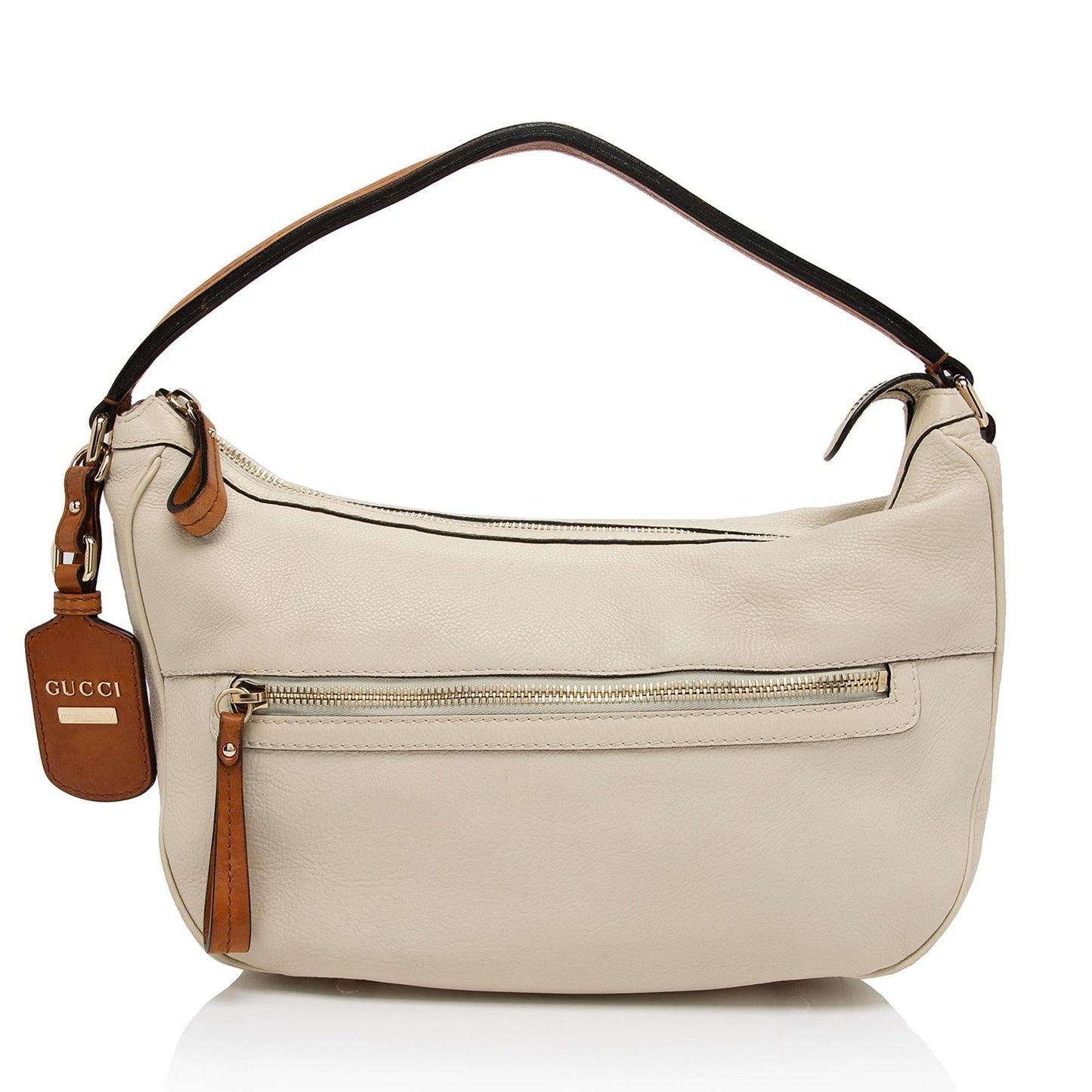 Gucci Madison SHF-usyPk5 Leather White Brown Medium Shoulder Bag