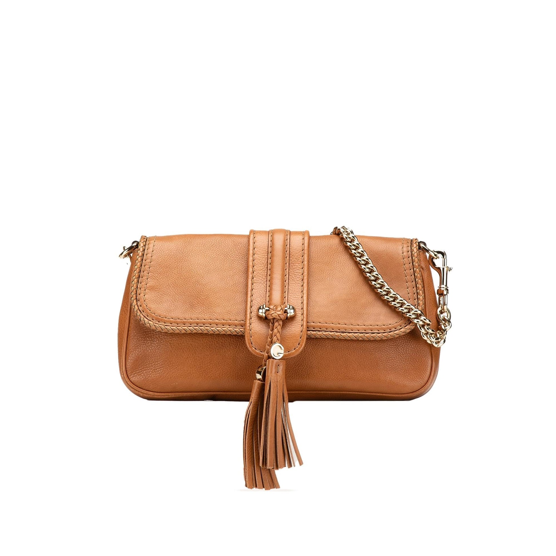 Gucci Marrakech Leather Calf Brown Shoulder Bag Shoulder Bag