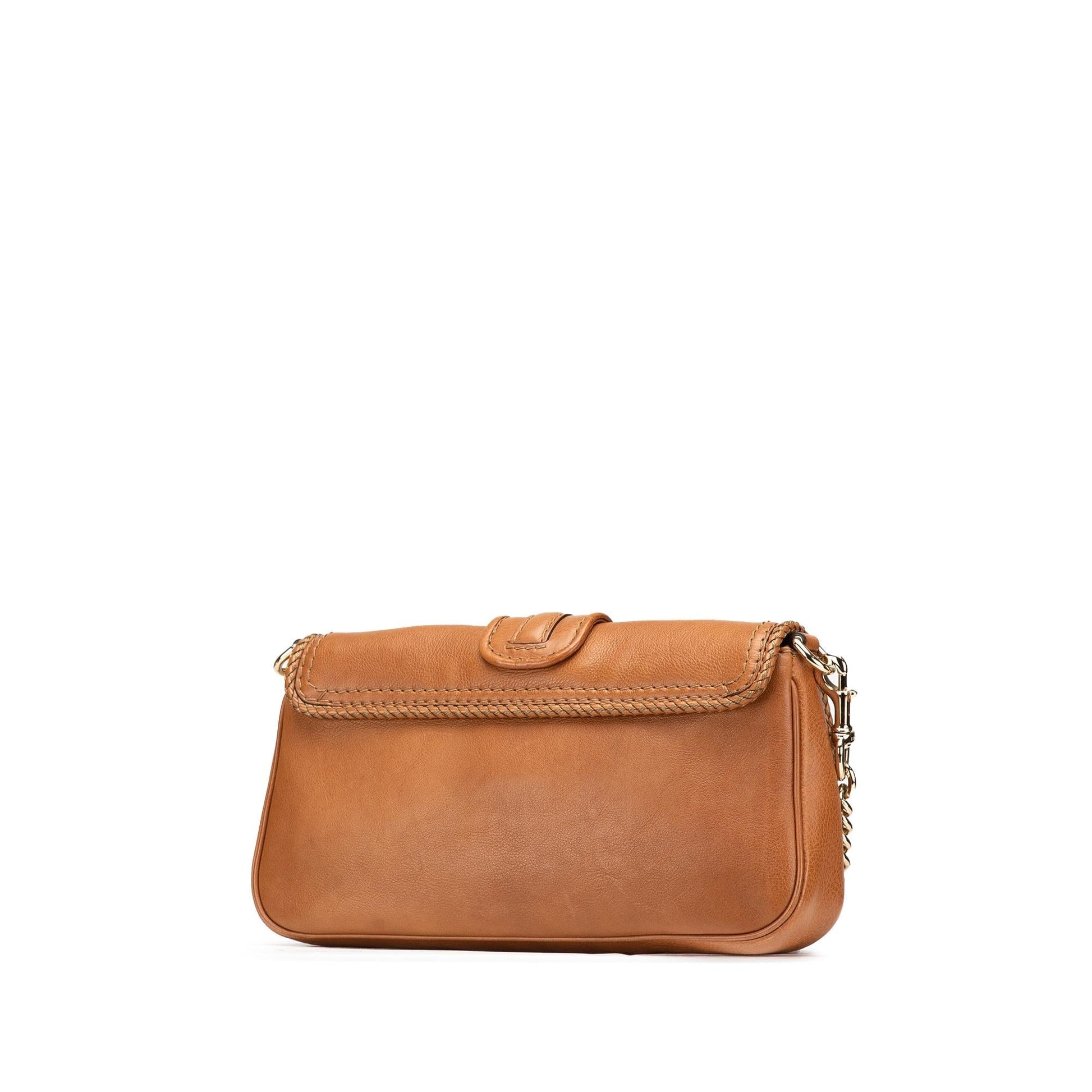 Gucci Marrakech Leather Calf Brown Shoulder Bag