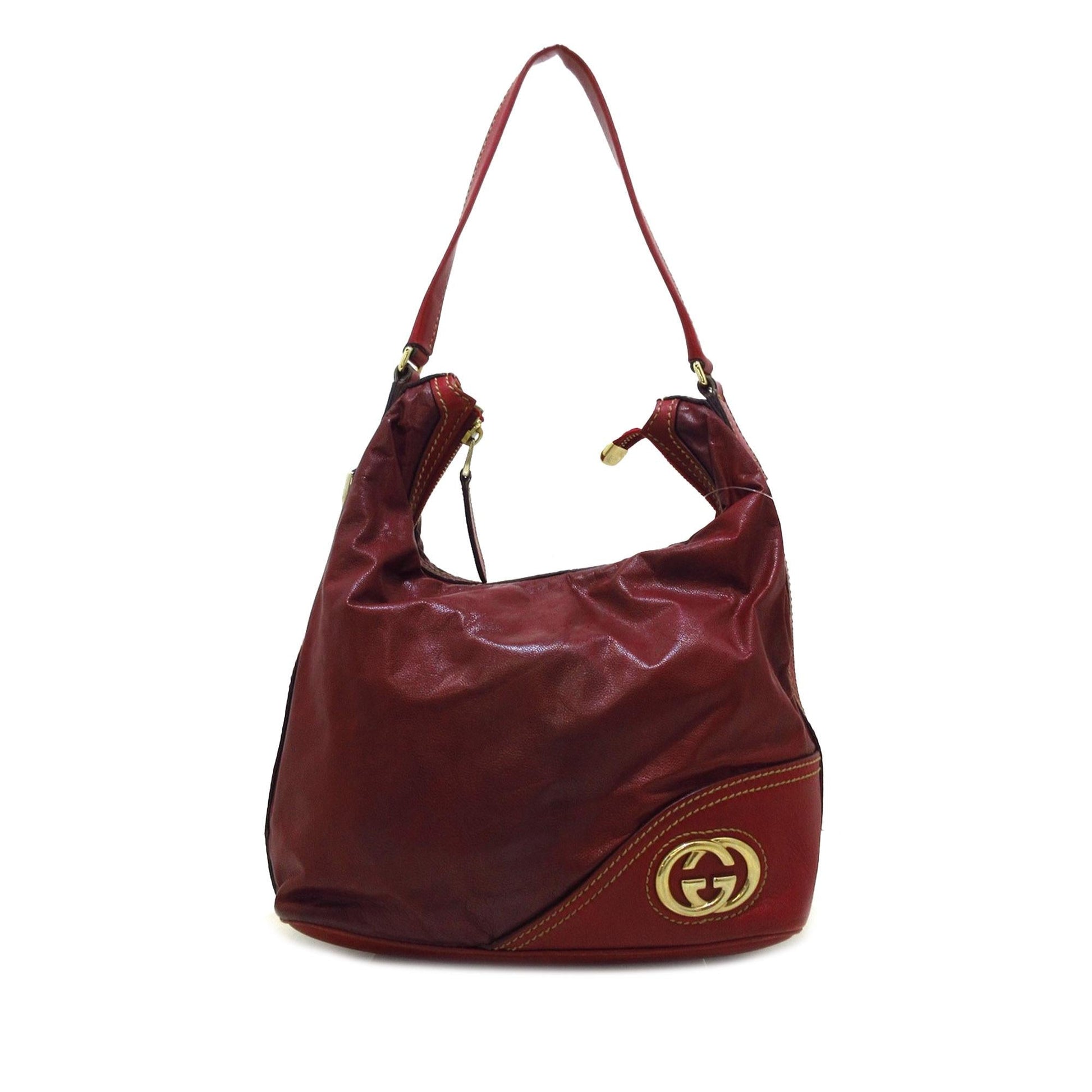 Gucci New Britt SHG-UHSdA6 Leather Calf Red Shoulder Bag