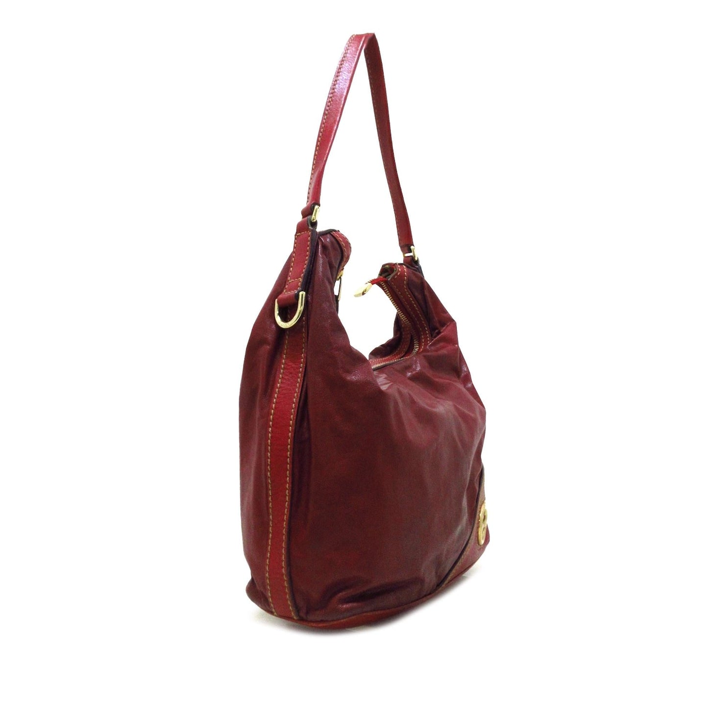 Gucci New Britt SHG-UHSdA6 Leather Calf Red Shoulder Bag