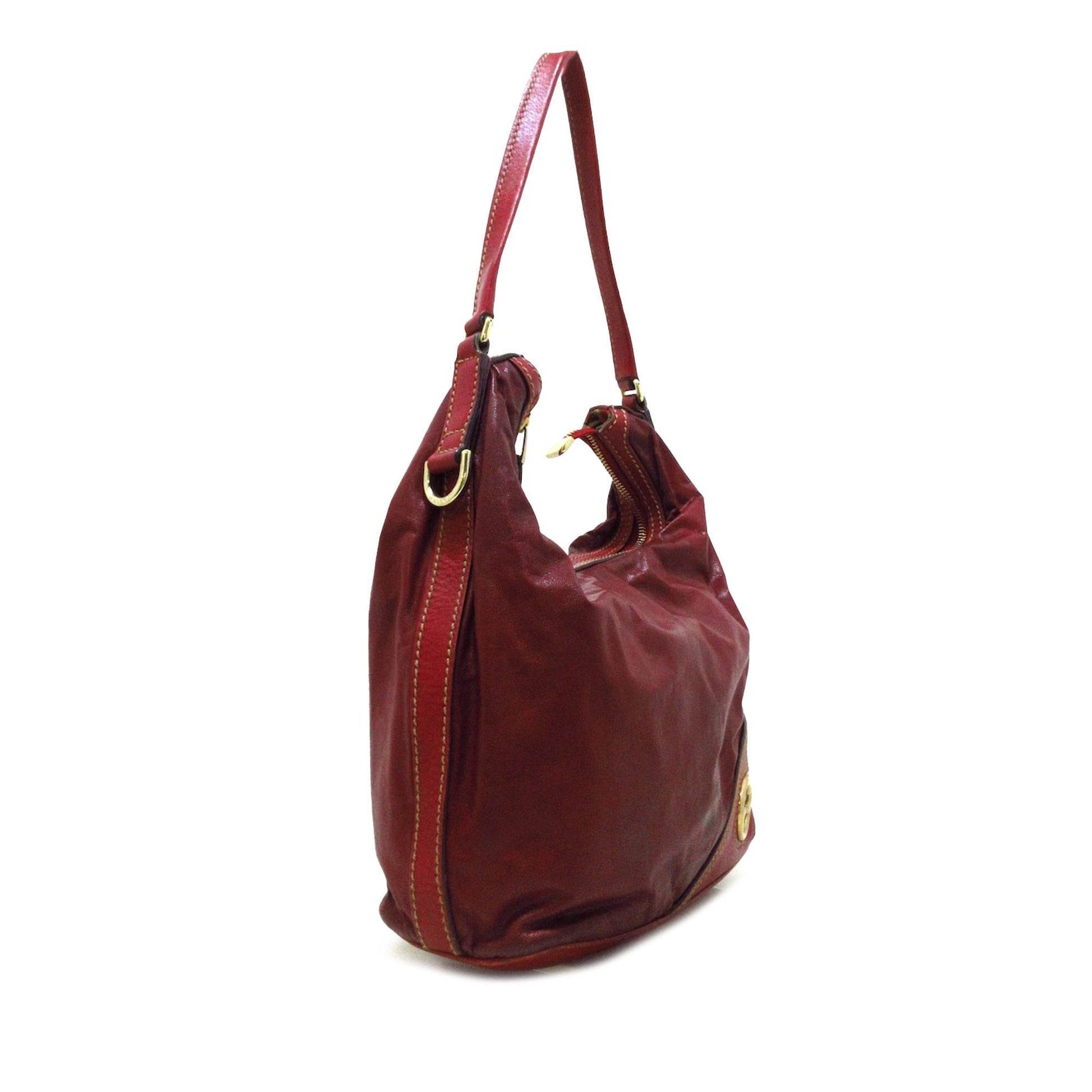 Gucci New Britt SHG-UHSdA6 Leather Calf Red Shoulder Bag