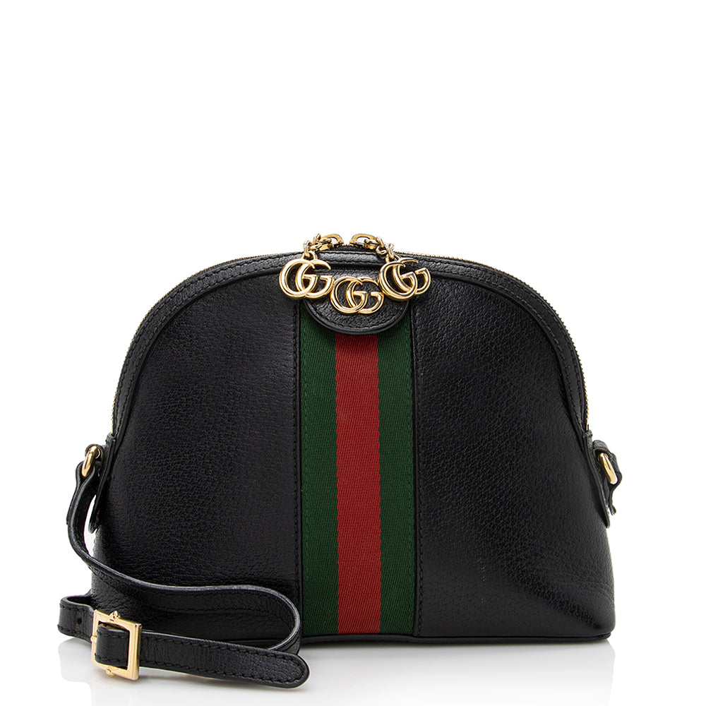 Gucci Ophidia Dome SHF Leather Nylon Black Small Crossbody Bag 3