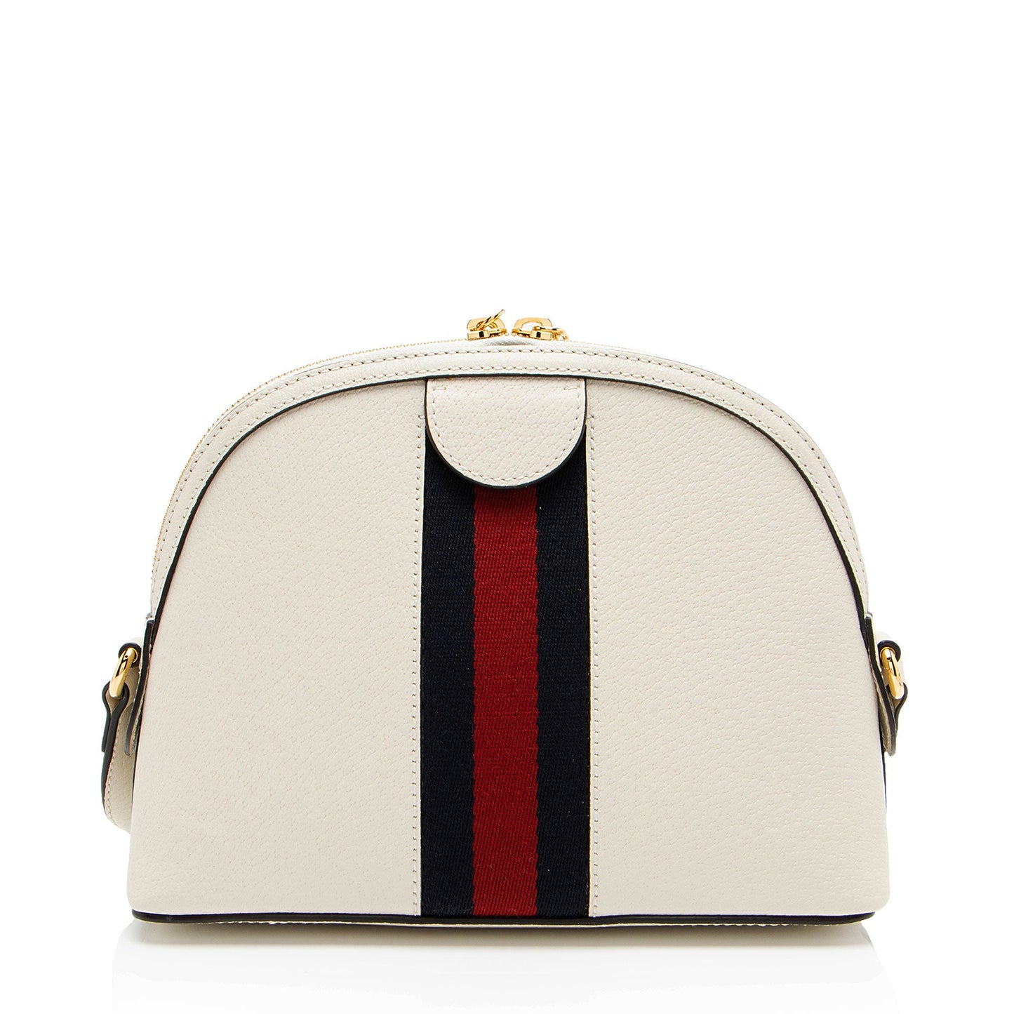 Gucci Ophidia Dome Leather Nylon White Small Shoulder Bag