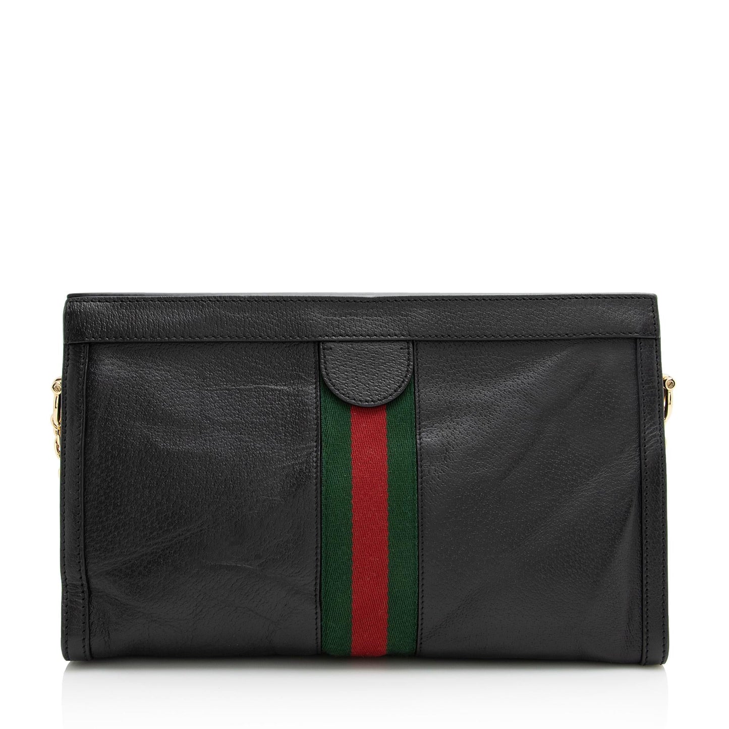 Gucci Ophidia SHF Leather Nylon Black Medium Shoulder Bag