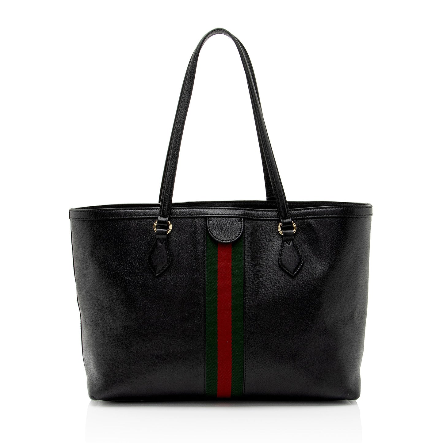 Gucci Ophidia SHF-Va9F9R Leather Nylon Black Medium Tote Bag