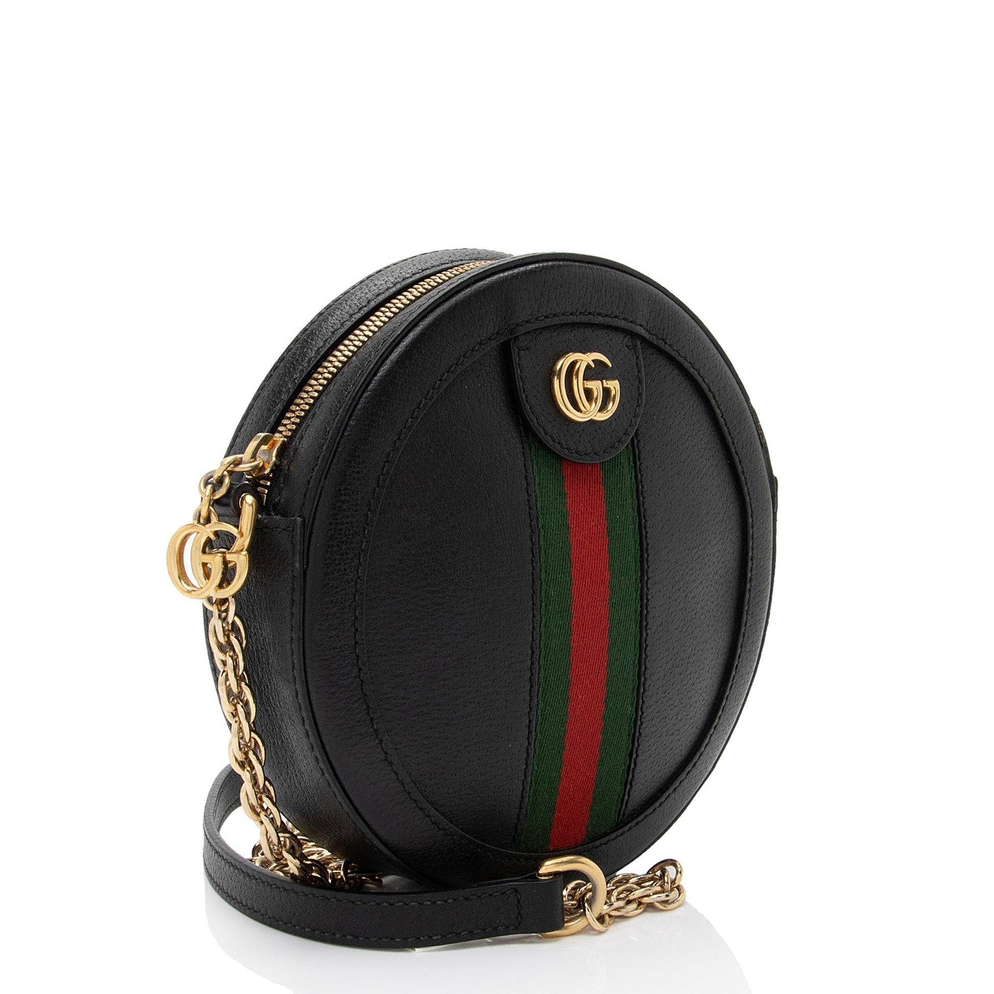 Gucci Ophidia Round Shoulder Bag Shf Xlecaw Leather Mini Crossbody Bag