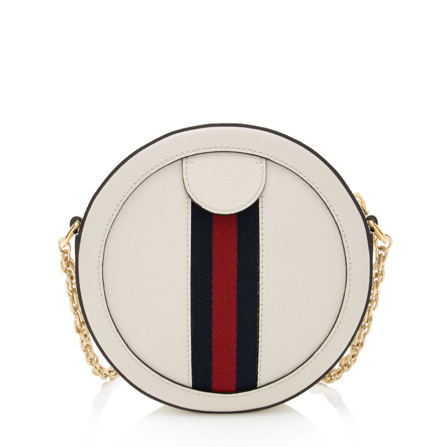 Gucci Ophidia Round Leather Nylon White Mini Crossbody Bag Bag 2