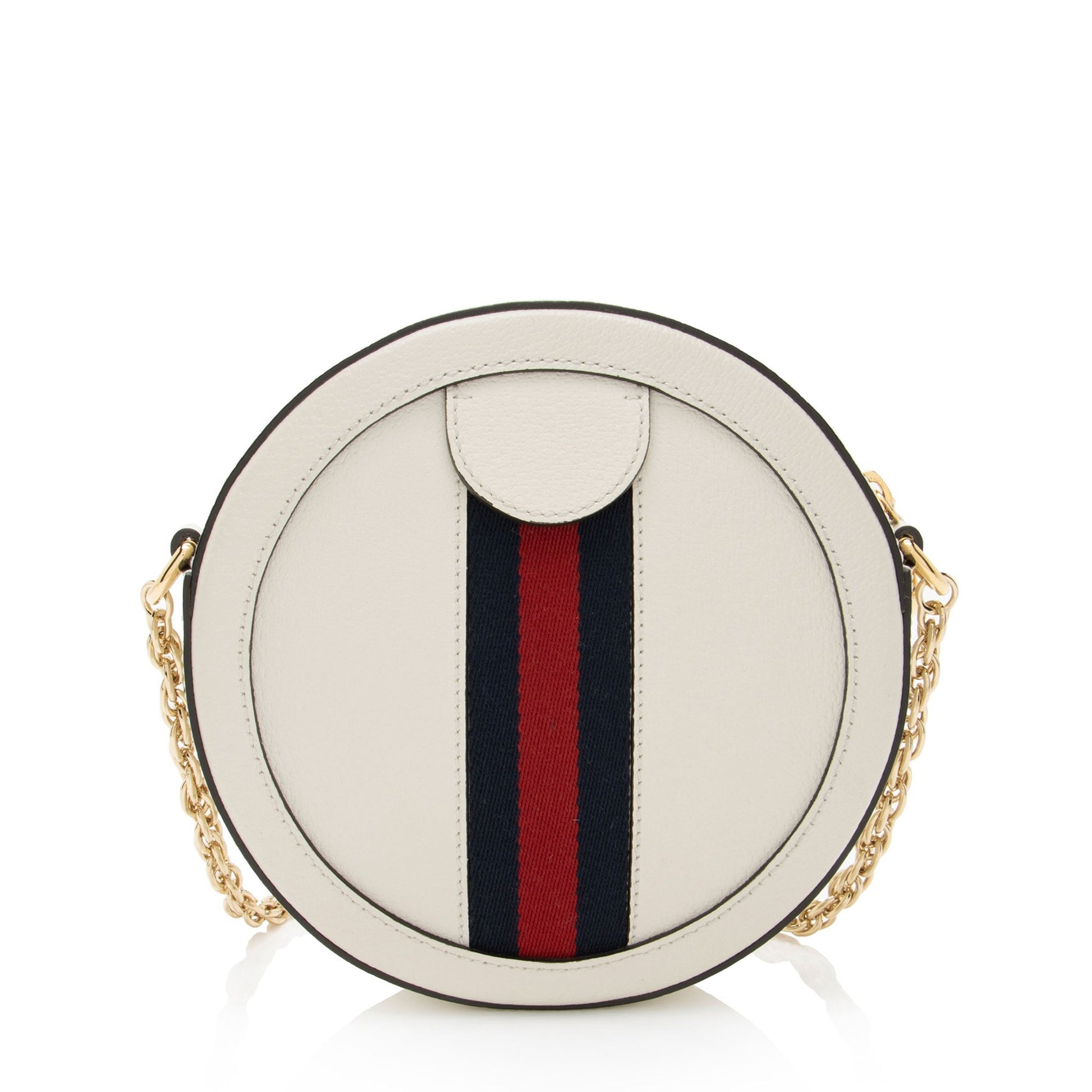 Gucci Ophidia Round Leather Nylon White Mini Crossbody Bag Bag 2
