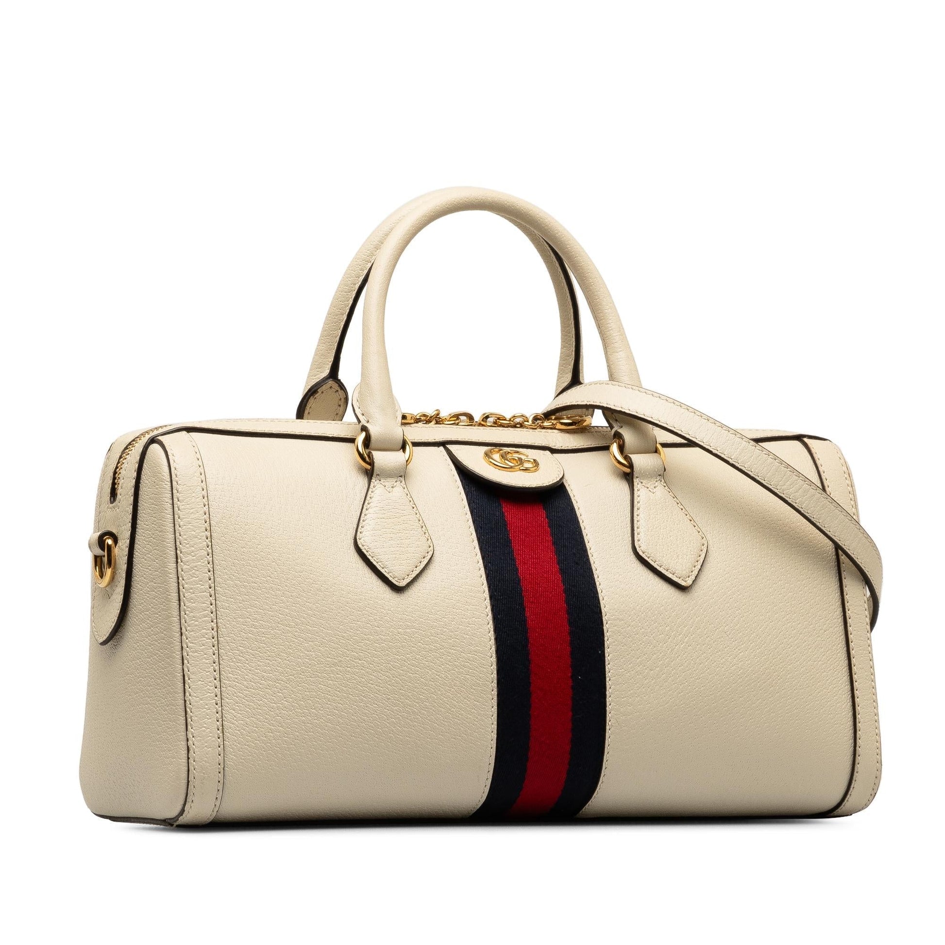 Gucci Ophidia SHG-OsGJZ5 Leather Calf White Satchel Bag