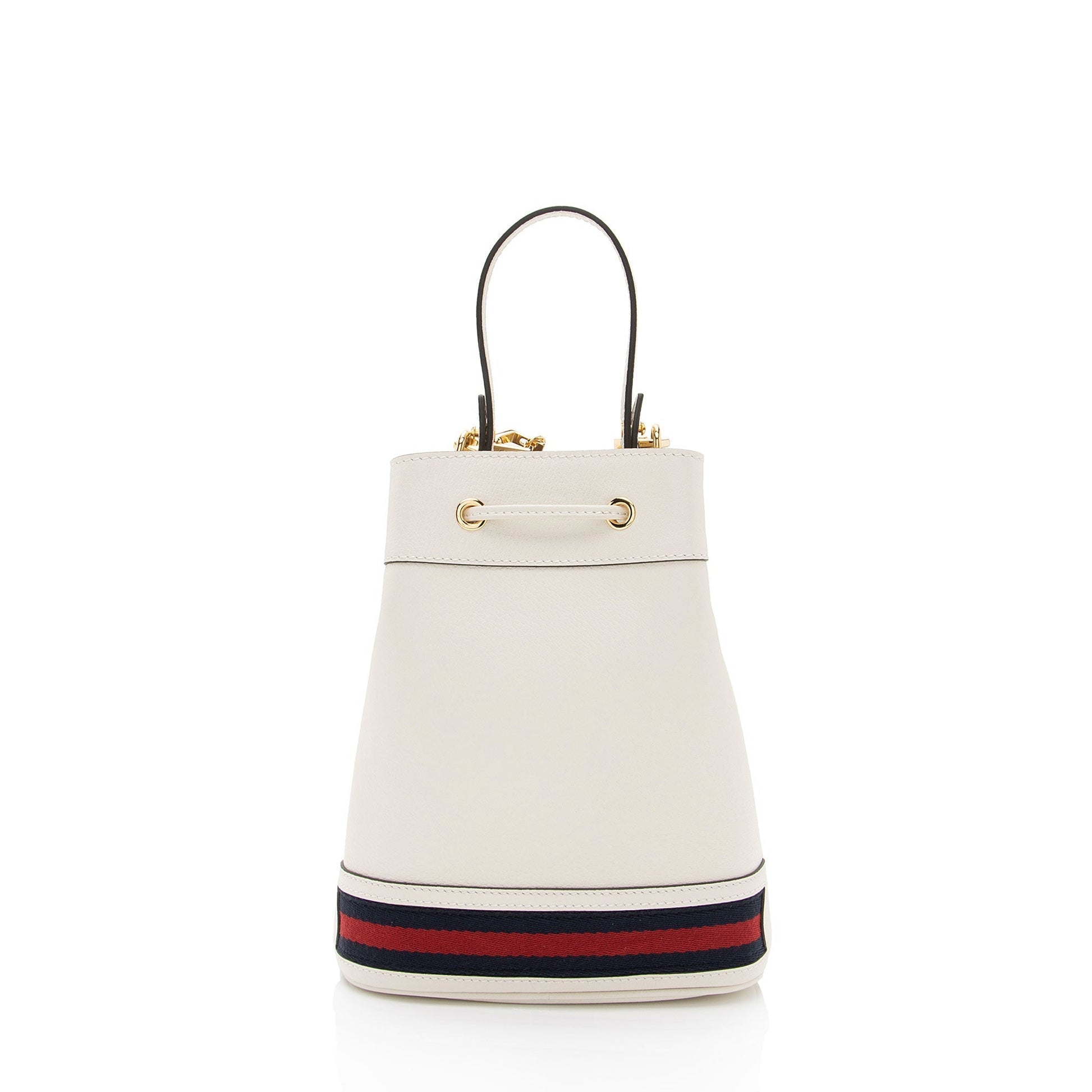 Gucci Ophidia Bucket SHF-r8Bhtv Leather Nylon White Small Crossbody Bag