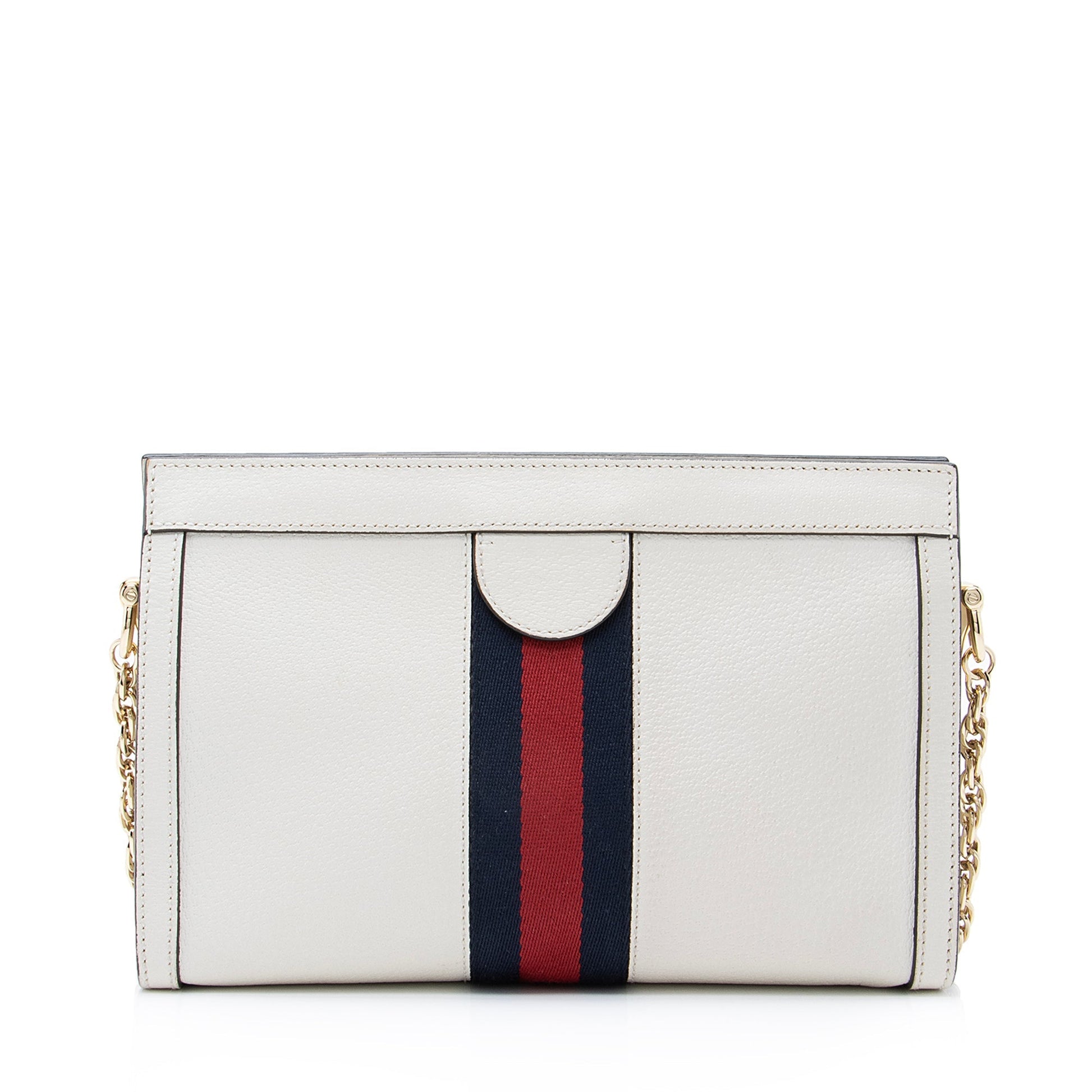 Gucci Ophidia SHF Leather Nylon White Small Shoulder Bag