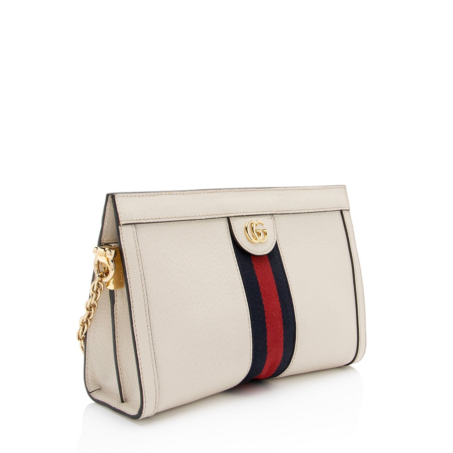 Gucci Ophidia SHF-1tNtpm Leather Nylon White Small Shoulder Bag