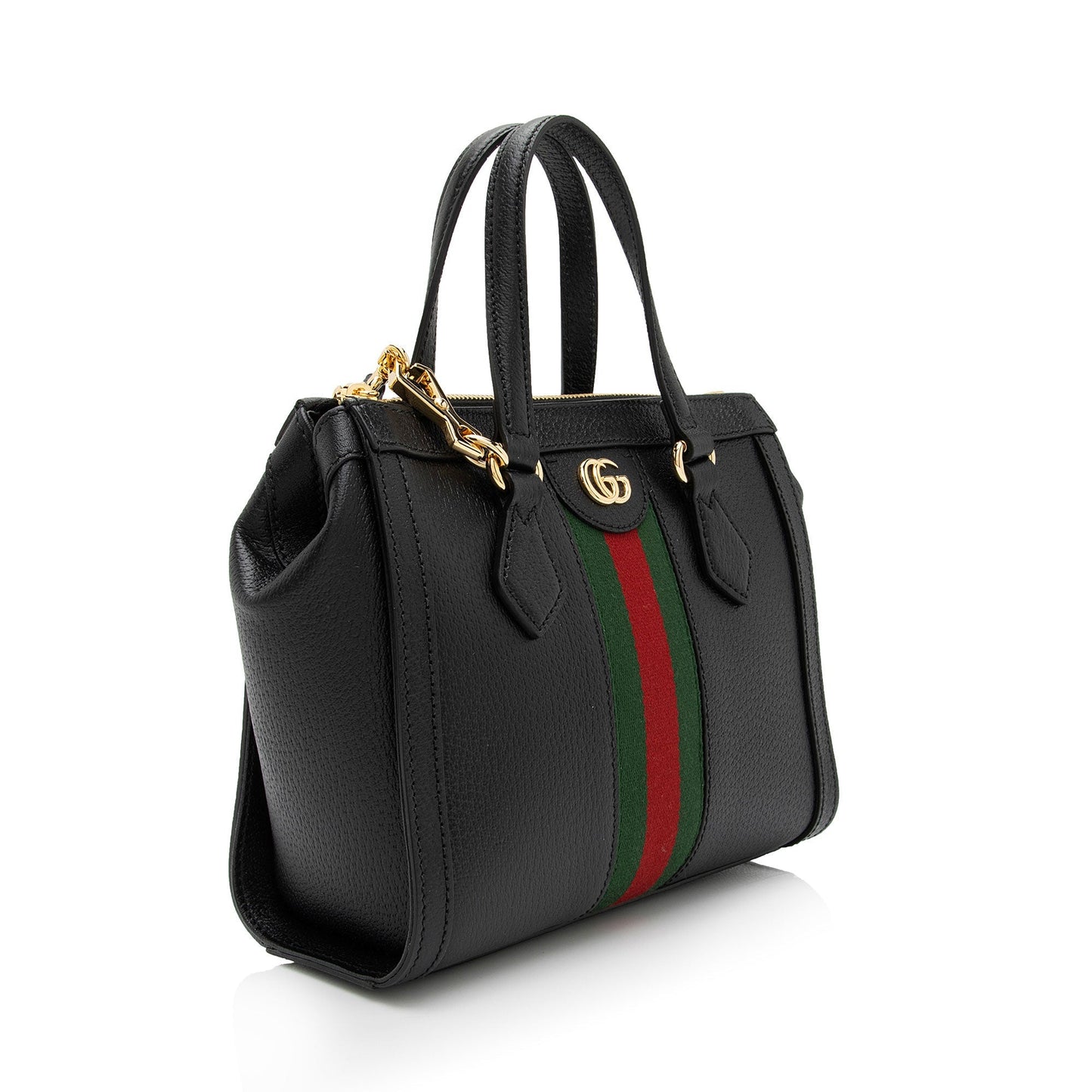 Gucci Ophidia SHF-bm0lw7 Leather Nylon Black Small Tote Bag
