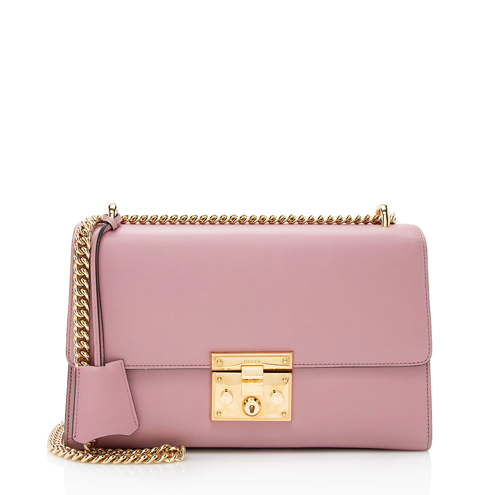 Gucci Padlock SHF Leather Pink Medium Shoulder Bag