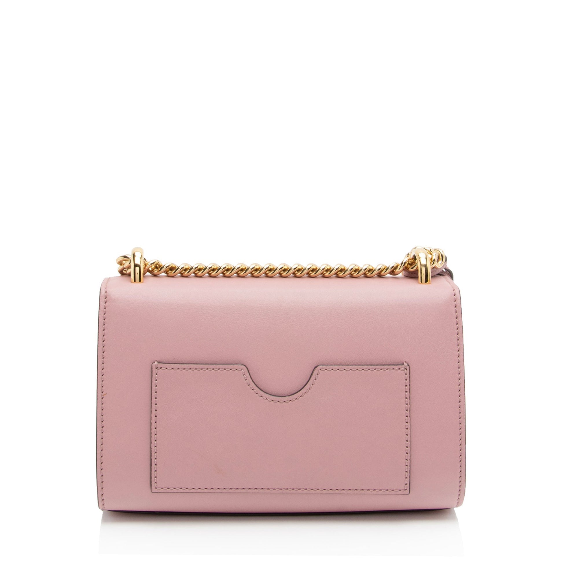 Gucci Padlock SHF-FgpwnC Leather Pink Small Crossbody Bag