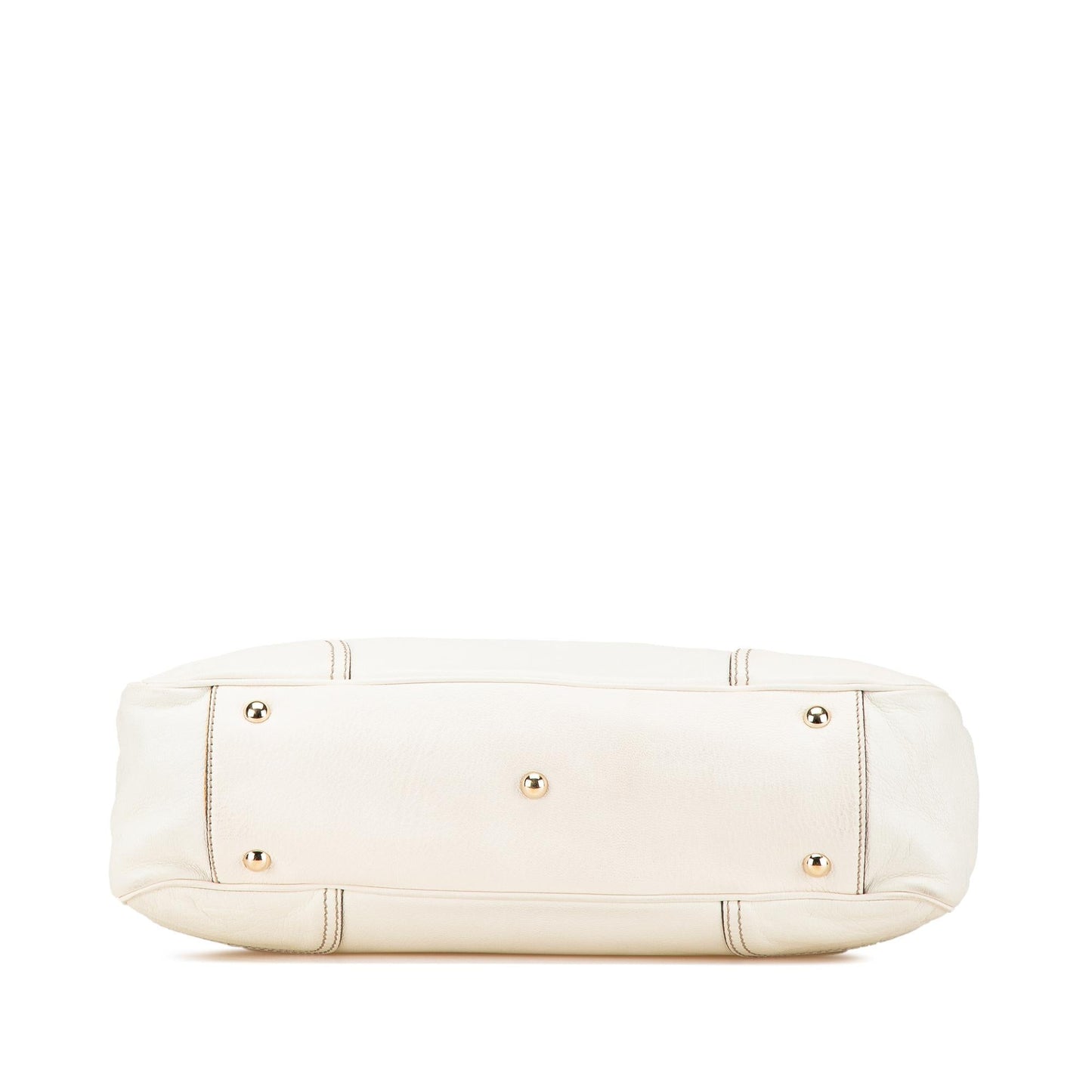 Gucci Princy Leather Calf White Tote Bag