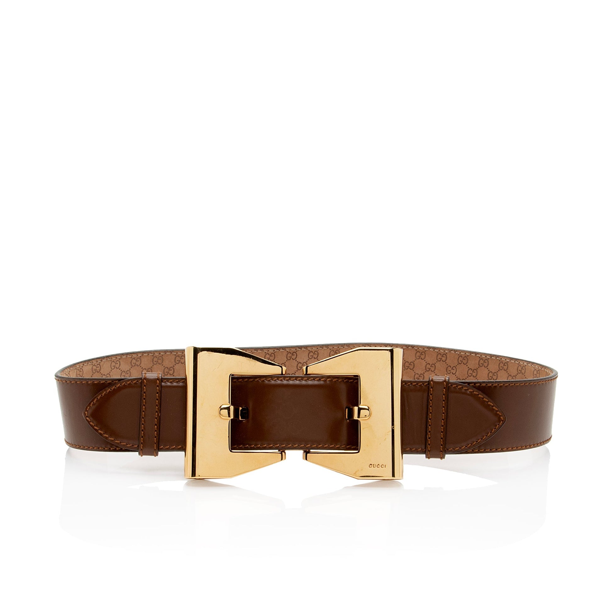 Gucci Queen Belt - Size 30 Leather Brown Accessory