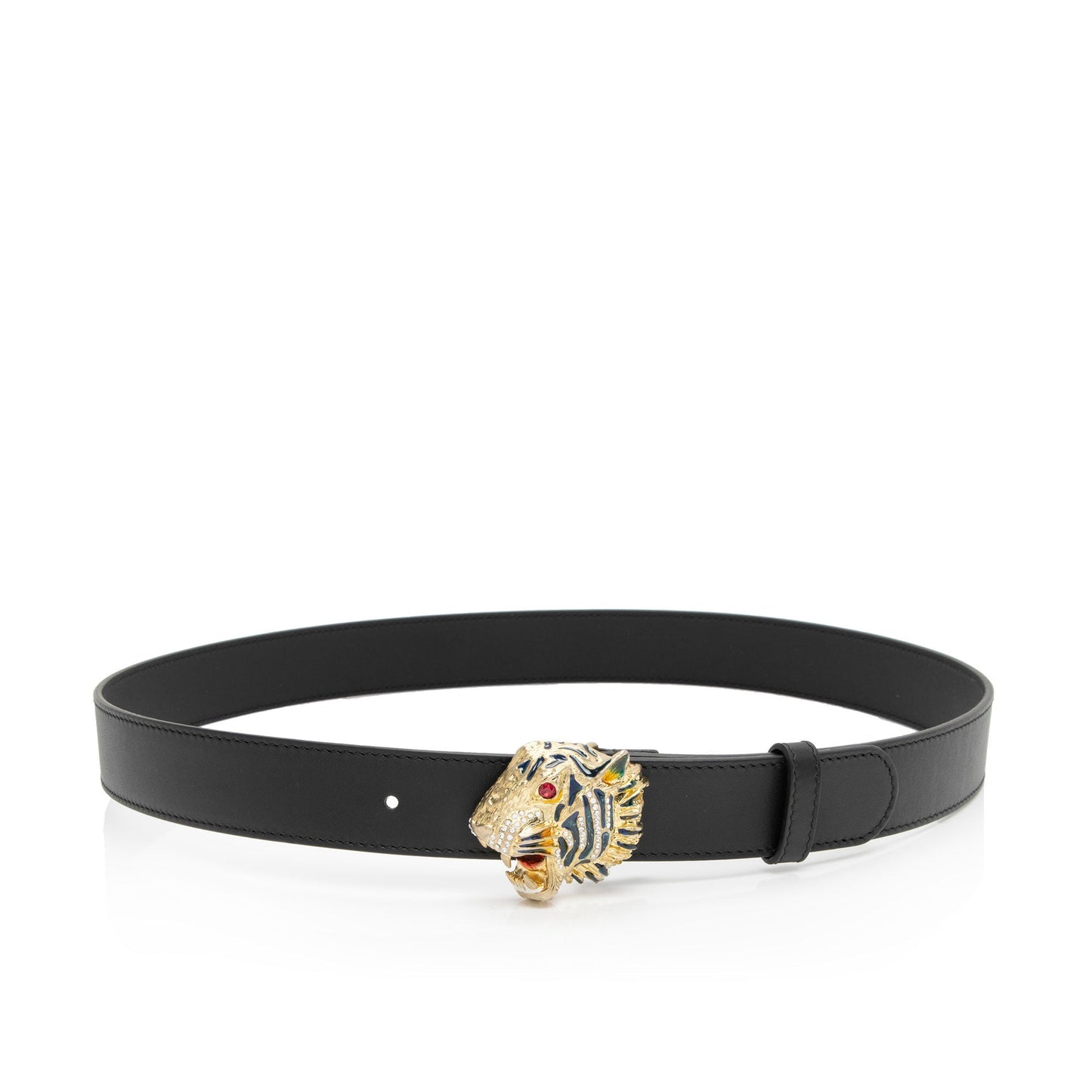 Gucci Rajah Belt - Size 34 Leather Black Accessory
