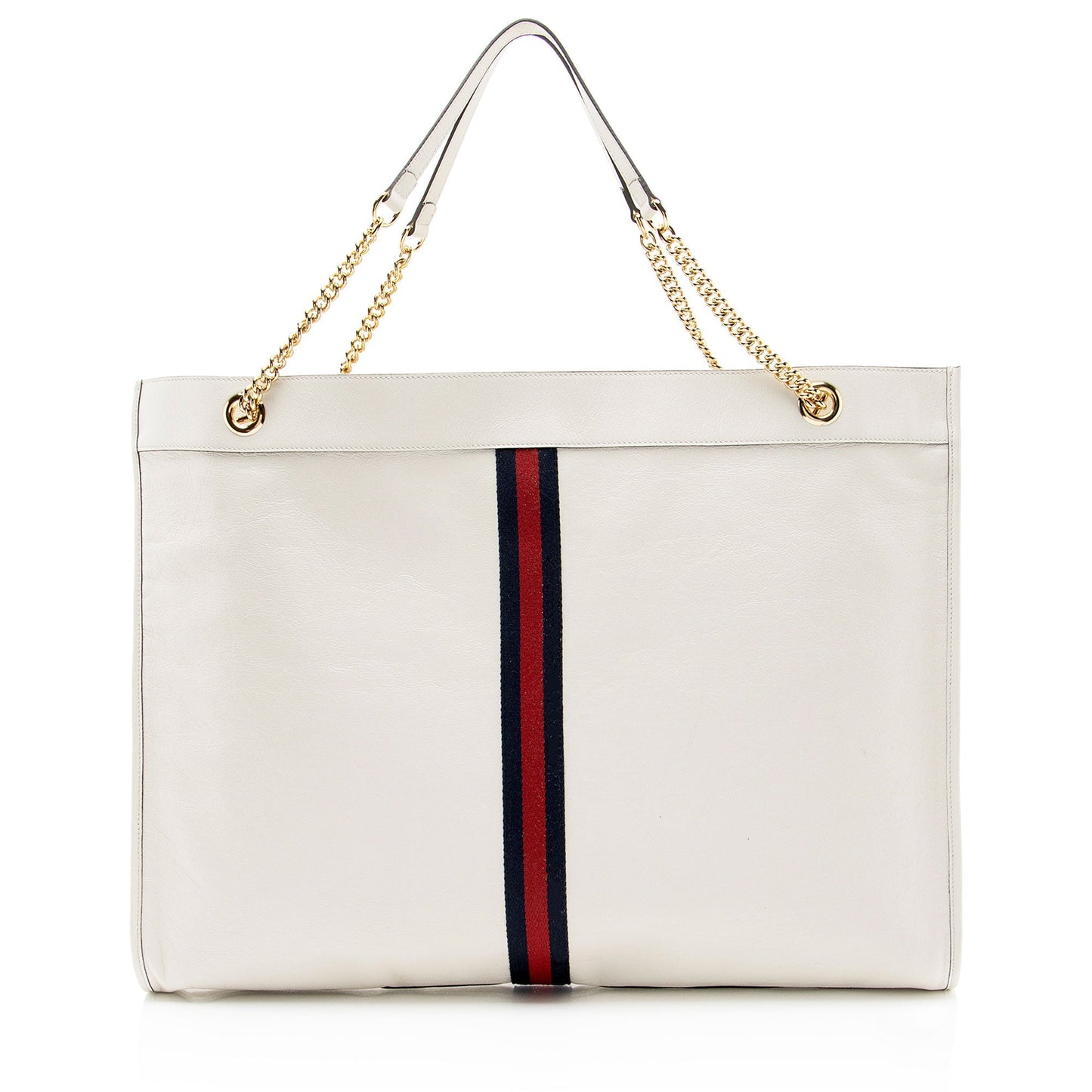 Gucci Rajah Maxi SHF-rKkXgP Leather Nylon White Tote Bag