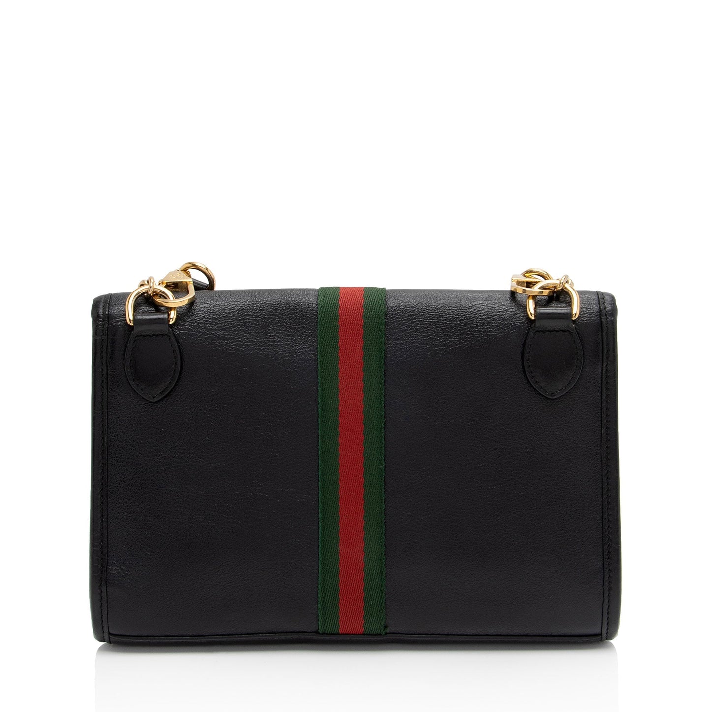 Gucci Rajah SHF-T9JpnW Leather Nylon Black Small Crossbody Bag