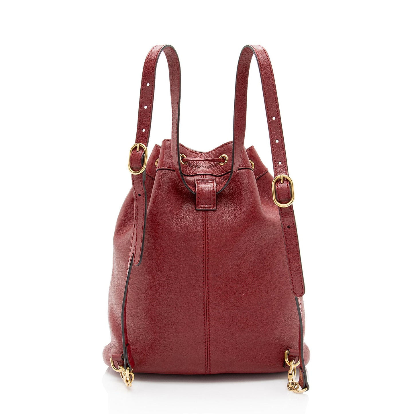 Gucci Rebelle Backpack Leather Red Medium Shoulder Bag