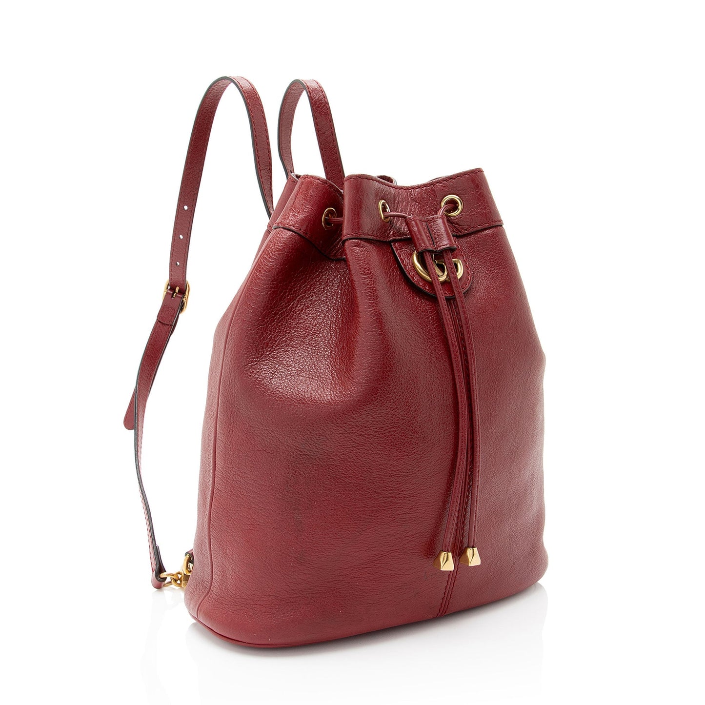 Gucci Rebelle Backpack Leather Red Medium Shoulder Bag