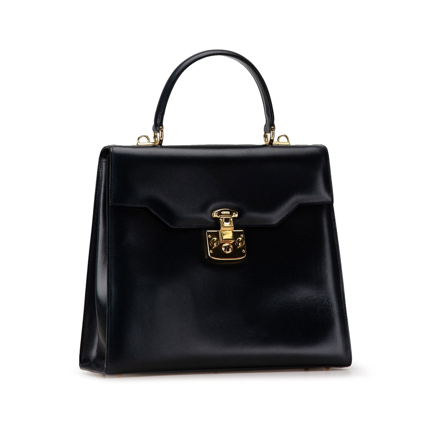 Gucci SHG-xiix9S Leather Calf Black Satchel Bag