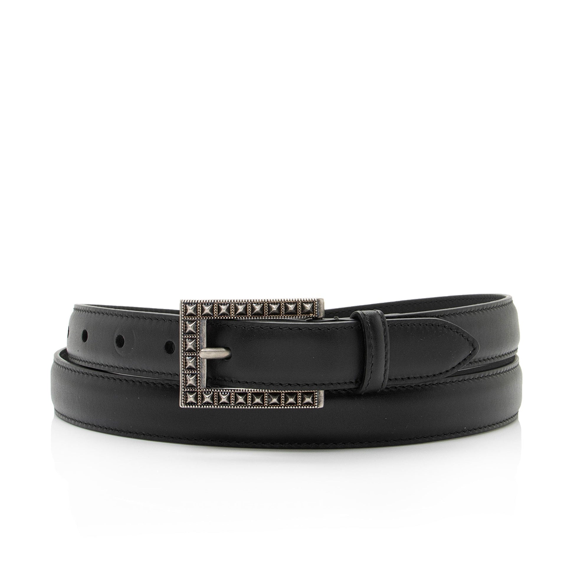 Gucci Selleria Belt - Size 44 Leather Black Accessory
