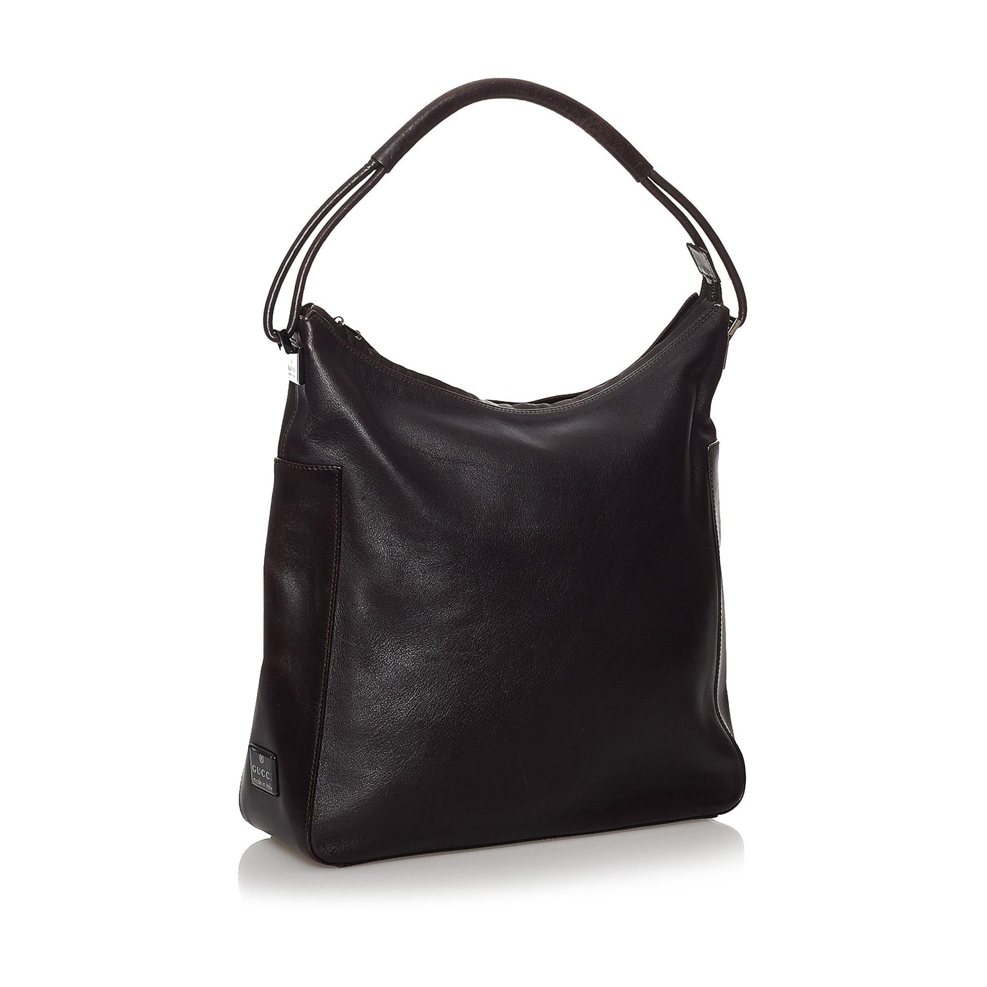 Gucci SHG Leather Calf Brown Shoulder Bag Bag Shg