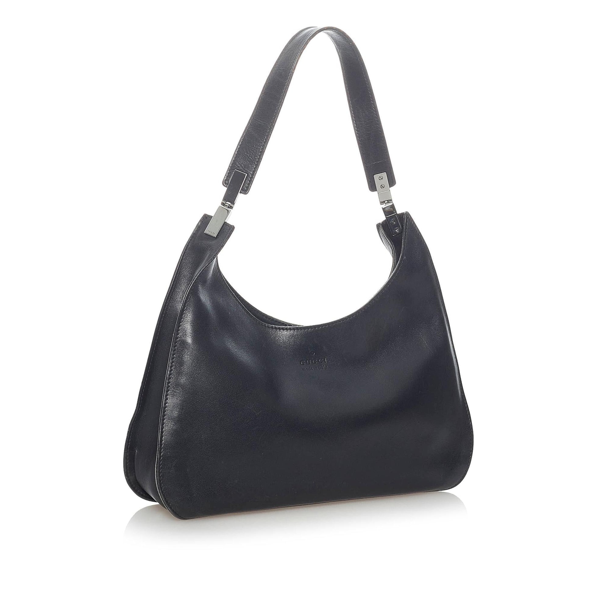Gucci SHG Leather Calf Black Shoulder Bag 9
