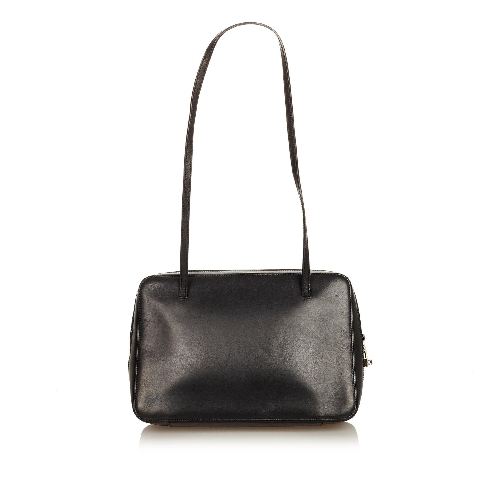 Gucci SHG Leather Calf Black Shoulder Bag 3