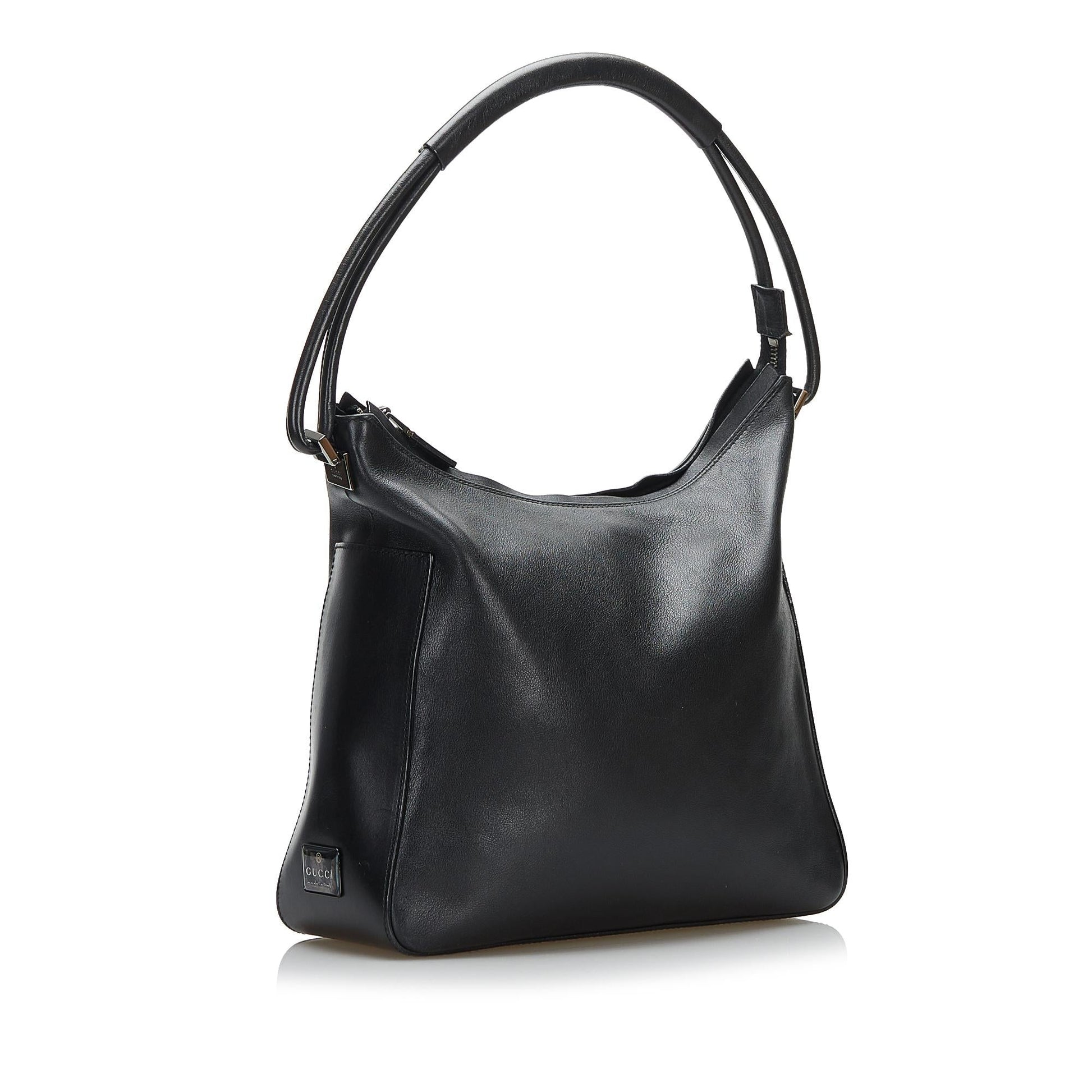 Gucci SHG Leather Calf Black Shoulder Bag 4