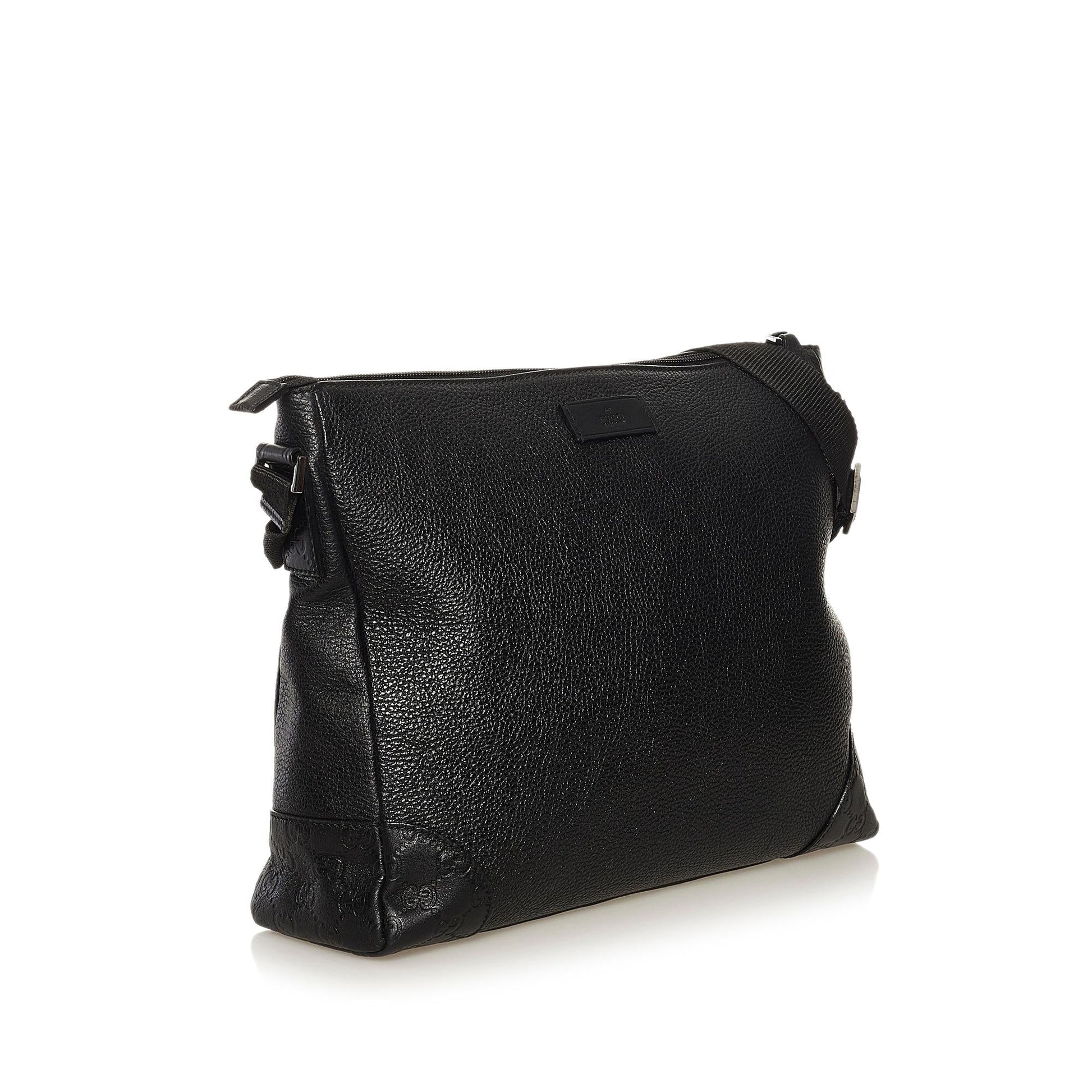 Gucci SHG-faUEUV Leather Calf Black Shoulder Bag