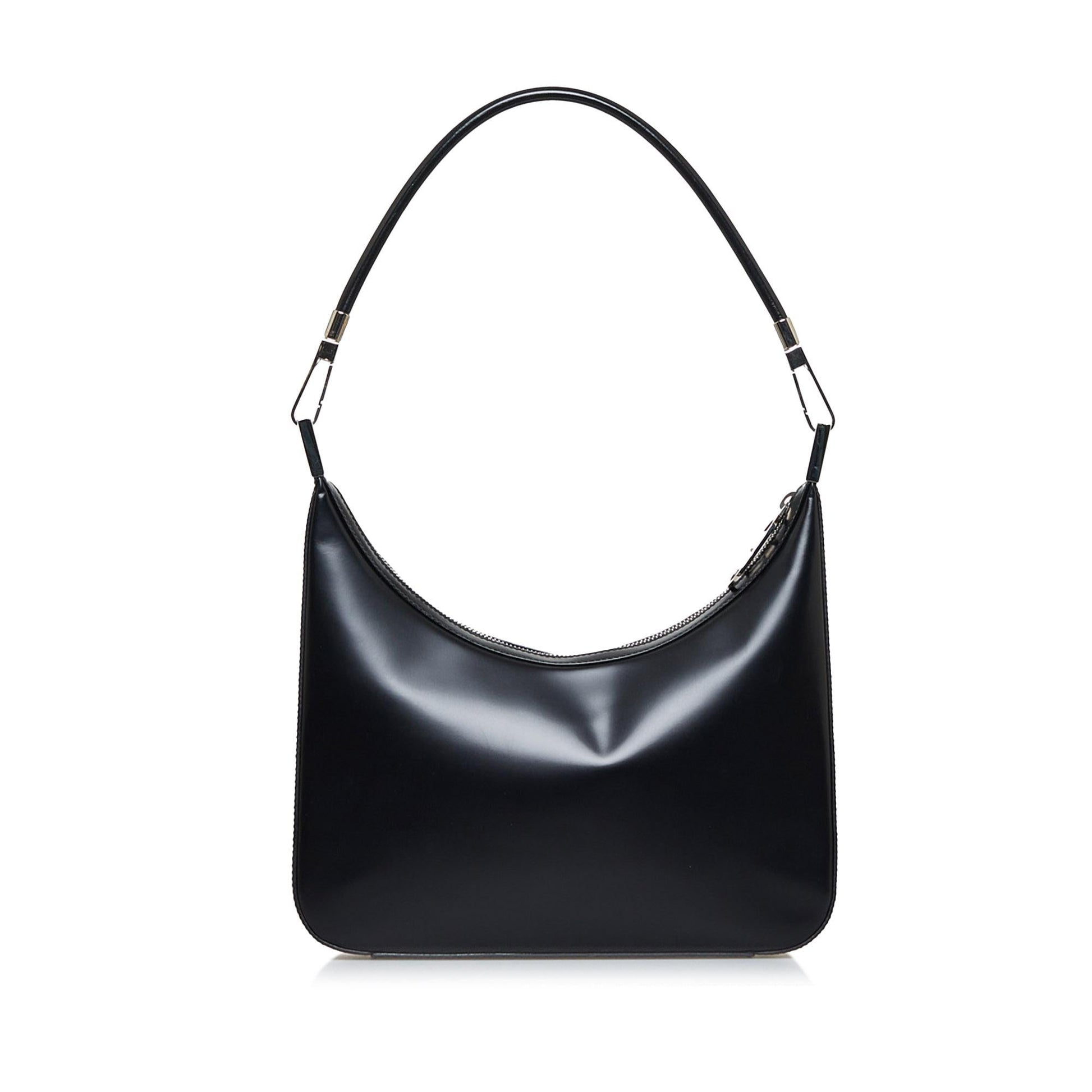 Gucci SHG-IJG77h Leather Calf Black Shoulder Bag