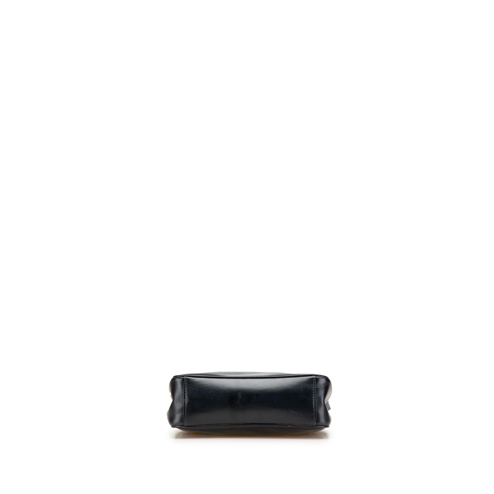 Gucci Leather 1 Calf Black Shoulder Bag