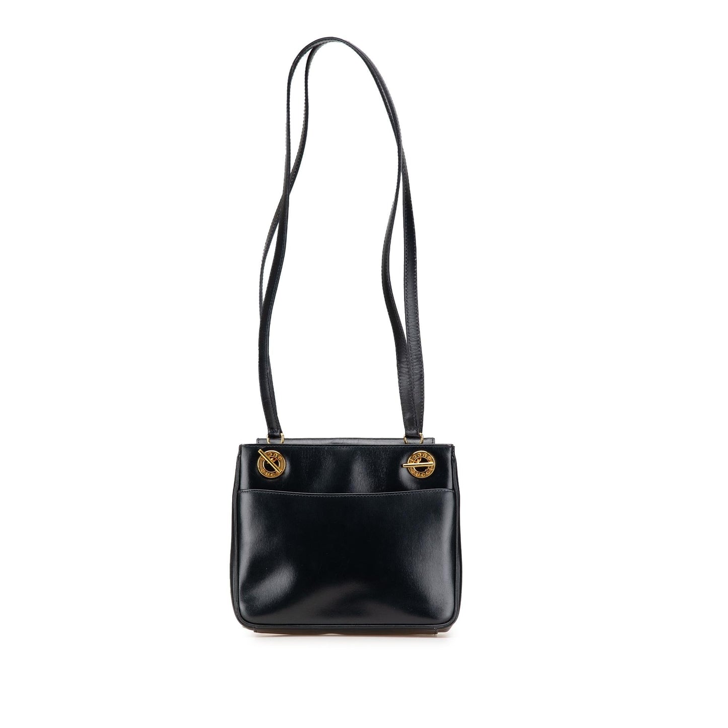 Gucci Leather 1 Calf Black Shoulder Bag