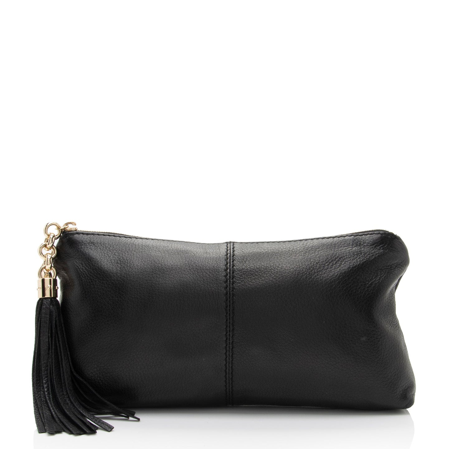 Gucci Sienna Tassel SHF-K7dFFR Leather Black Clutch Bag