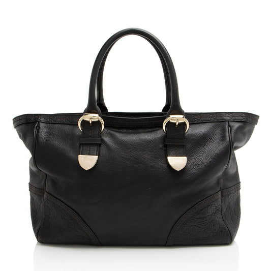 Gucci Signoria Leather Black Medium Tote Bag