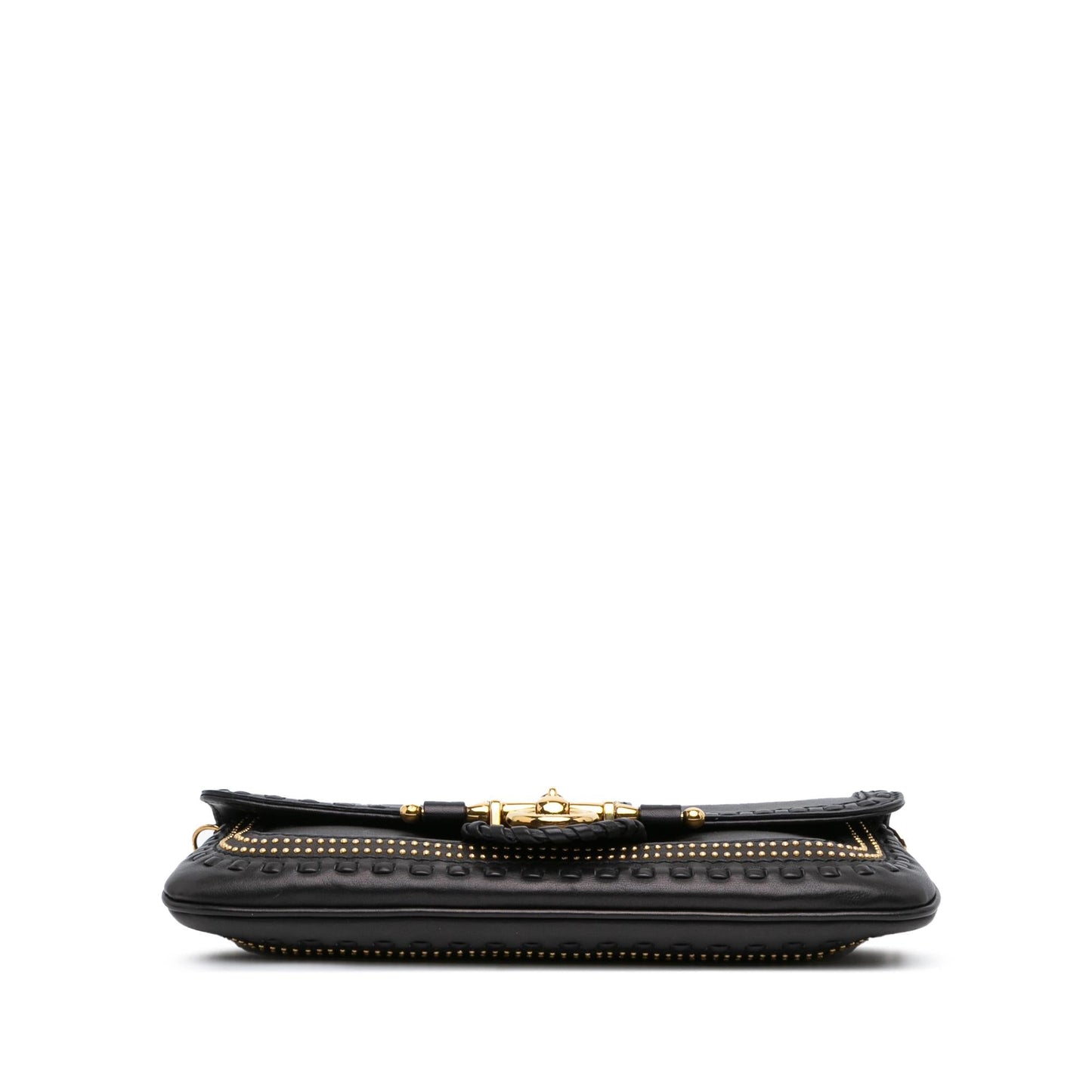 Gucci Snaffle Bit SHG-wpK4Mh Leather Calf Black Chain Shoulder Bag