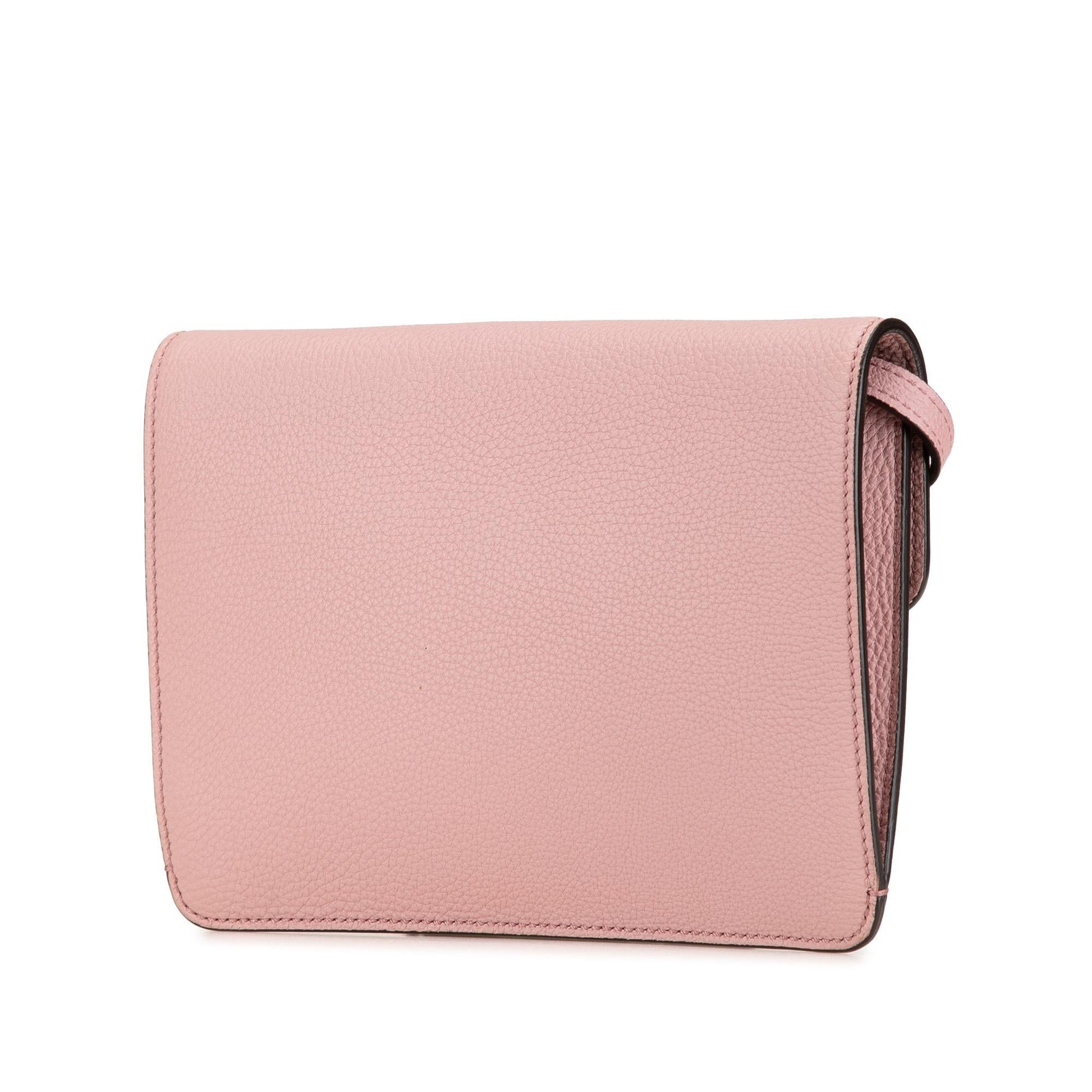 Gucci Soft Jackie Convertible Leather Calf Pink Crossbody Bag