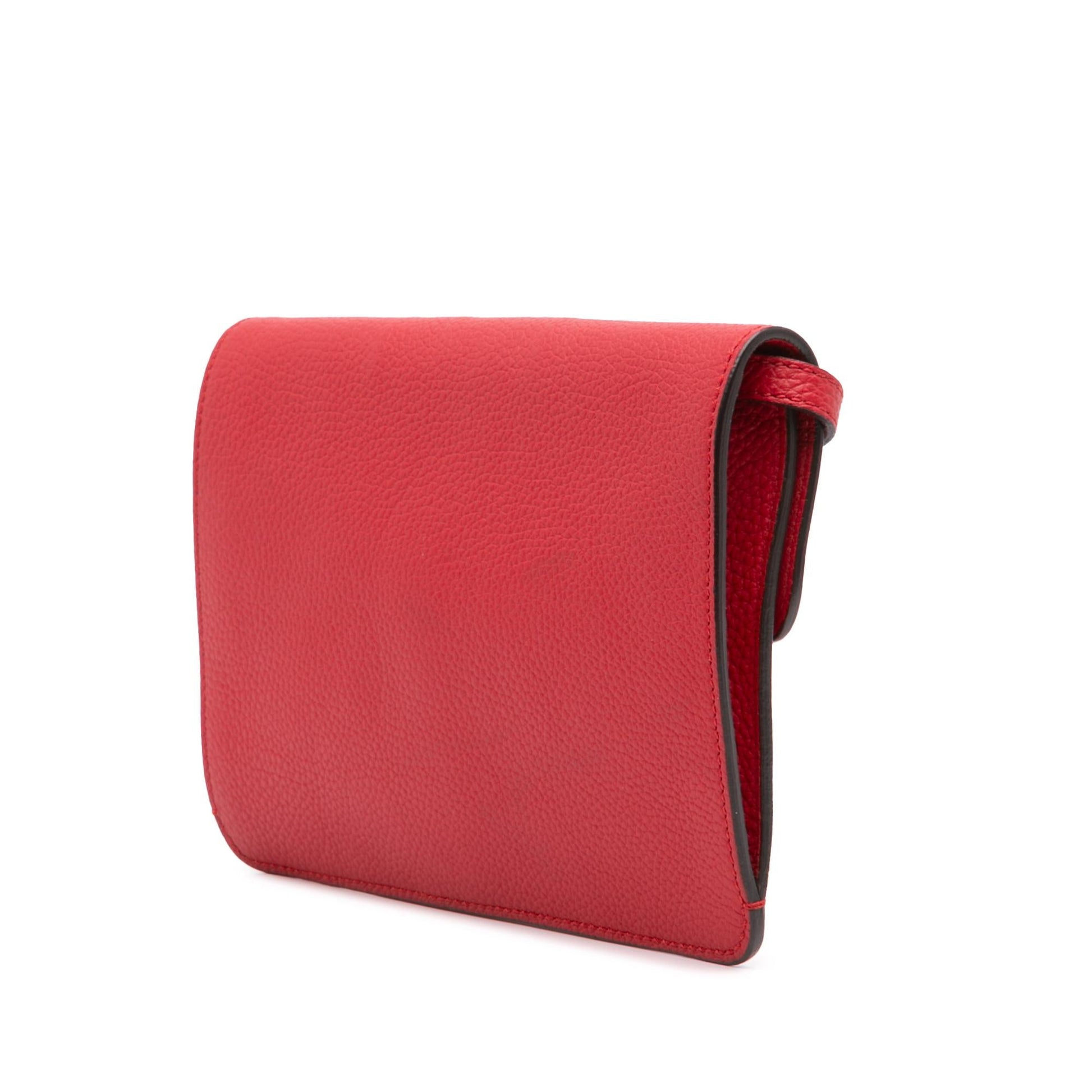 Gucci Soft Jackie Convertible Leather Calf Red Crossbody Bag Convertible Crossbody