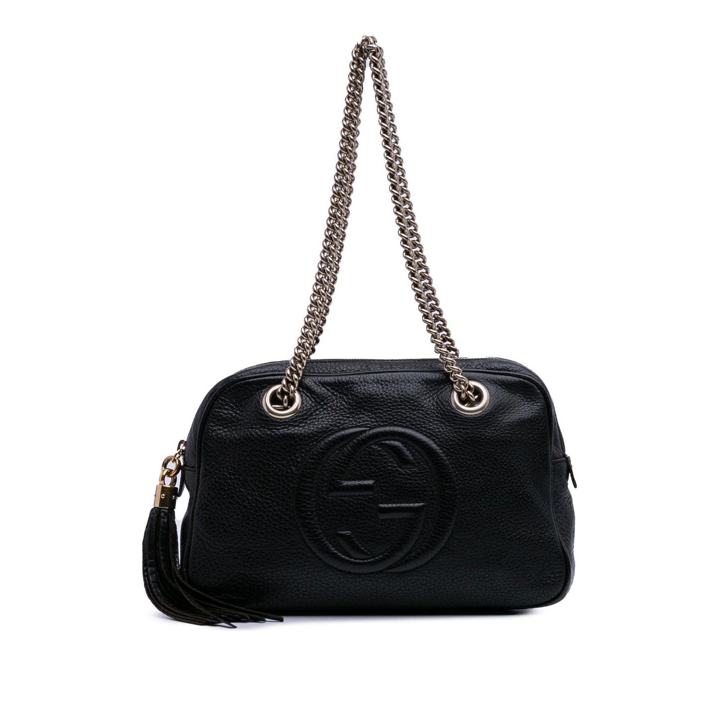 Gucci Soho Zip Leather Chain Shoulder Bag