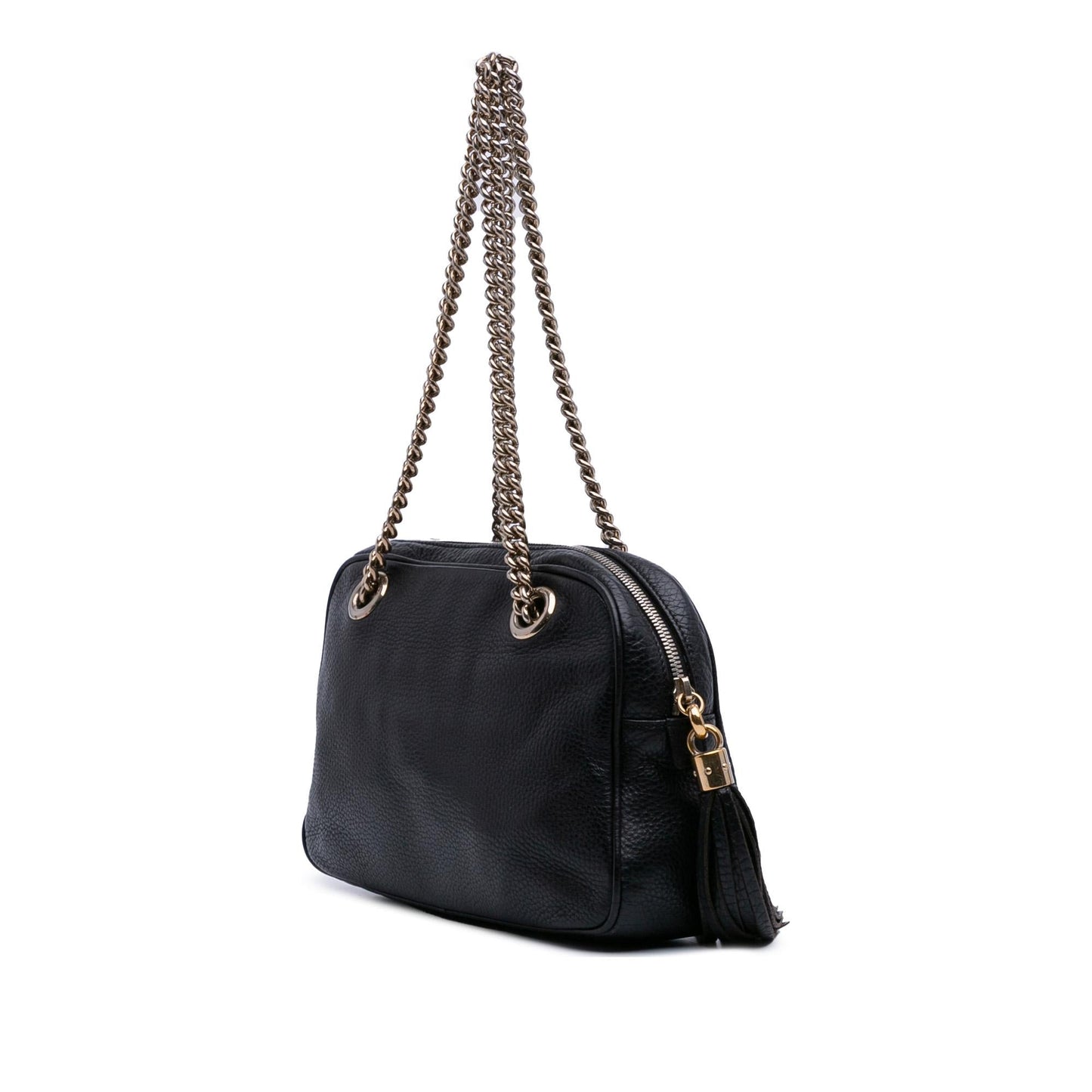 Gucci Soho Zip Leather Chain Shoulder Bag