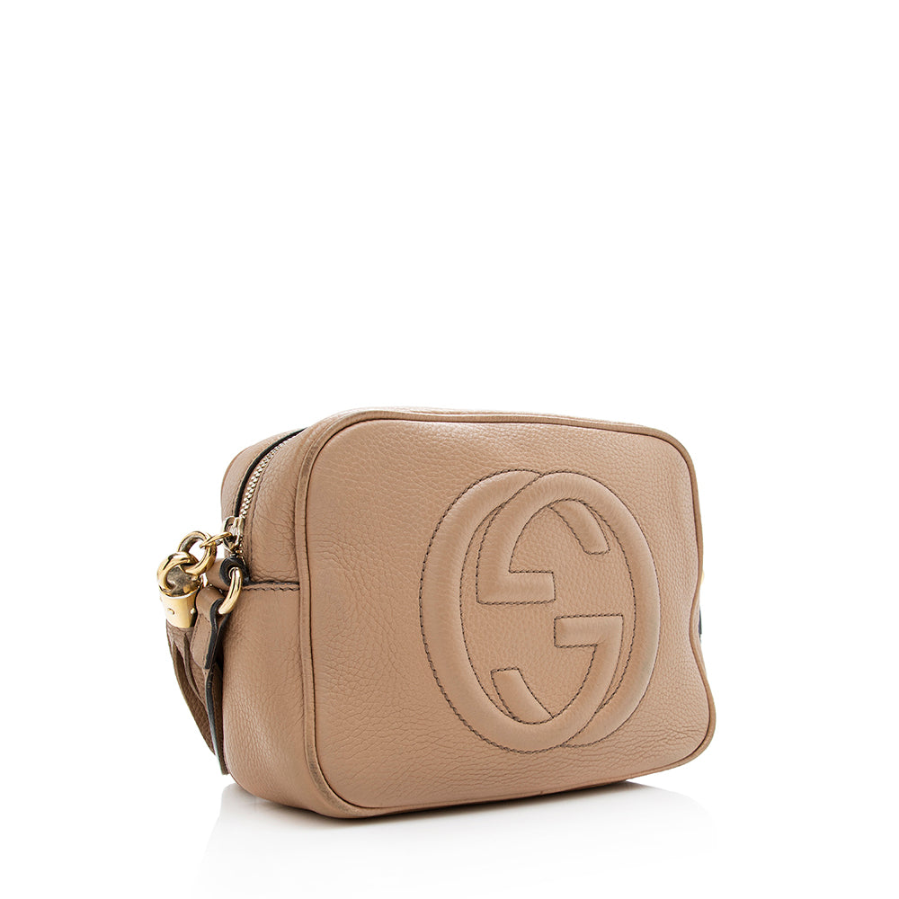 Gucci Soho Disco SHF Leather Beige Crossbody Bag