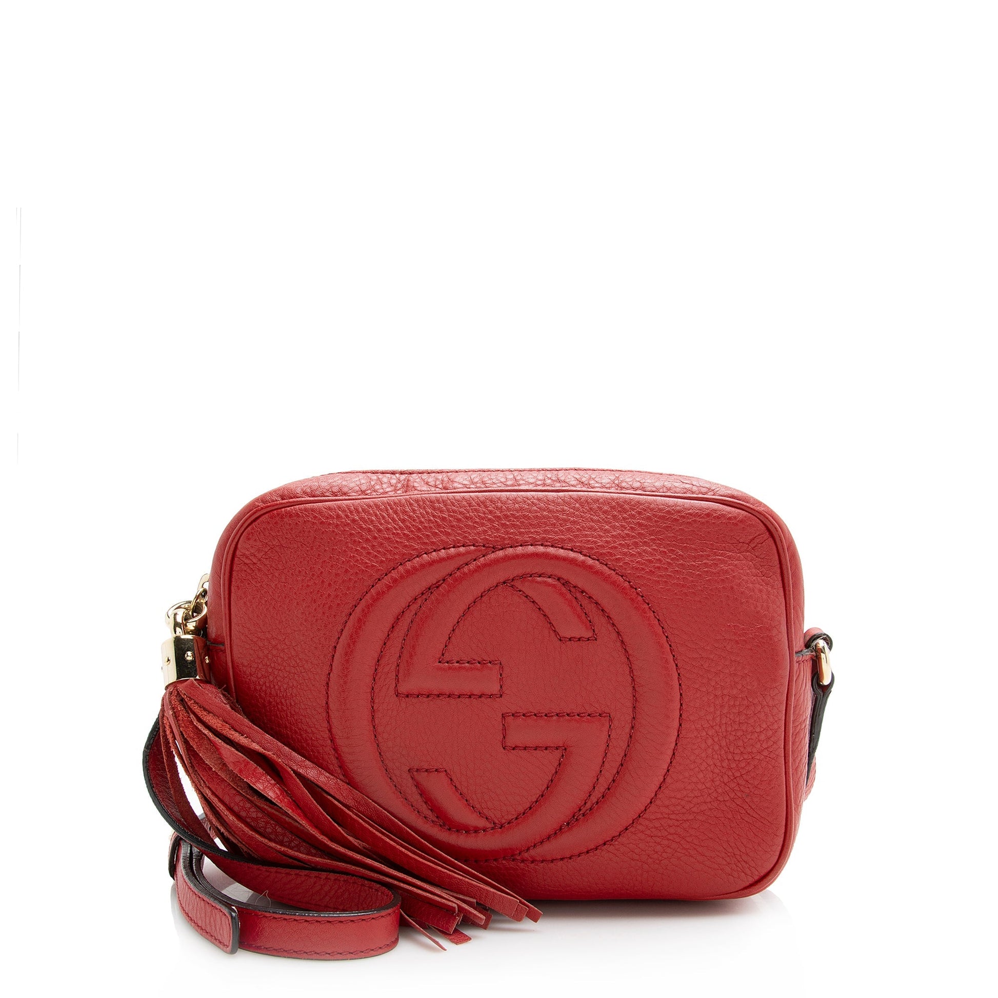 Gucci Soho Disco SHF Leather Red Crossbody Bag Bag Shf