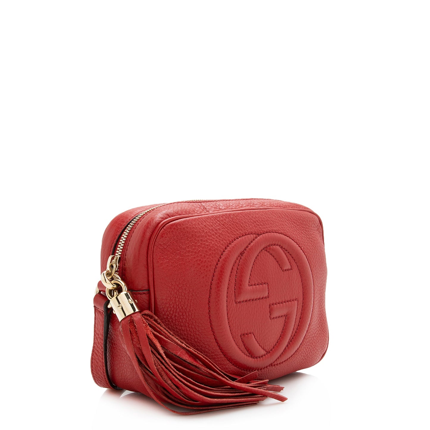 Gucci Soho Disco SHF Leather Red Crossbody Bag Bag Shf