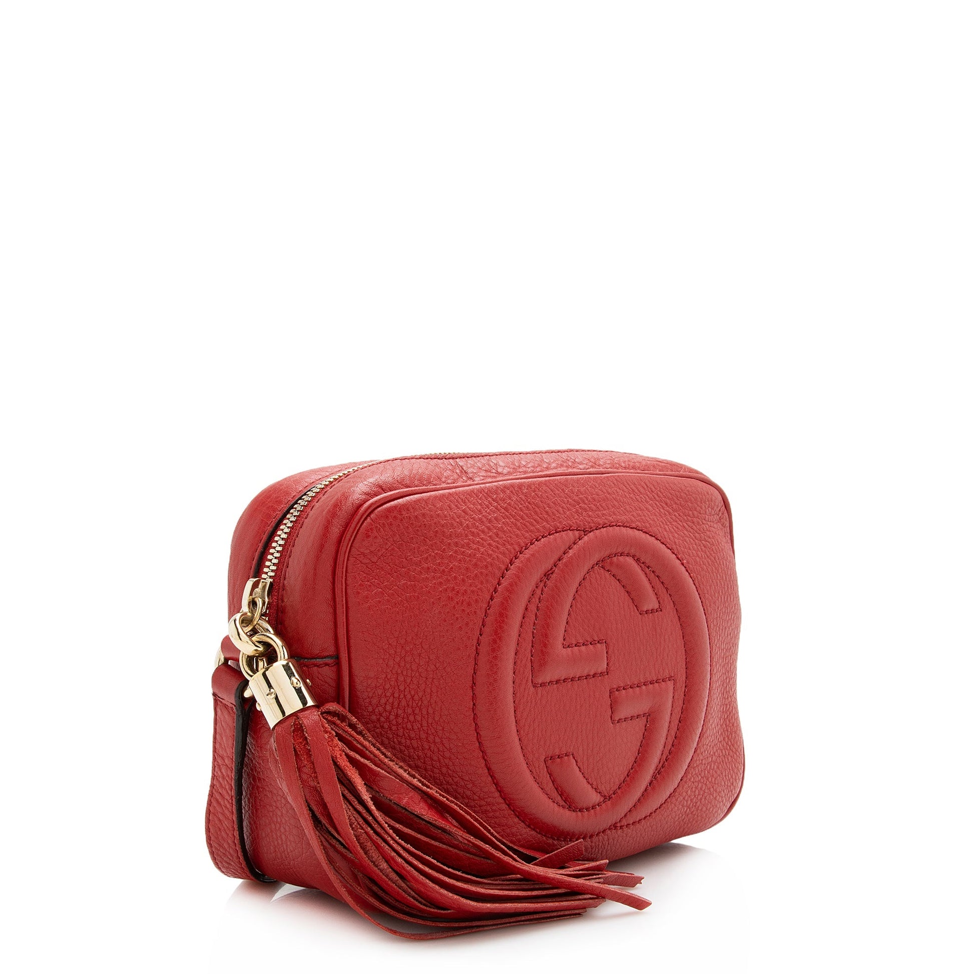 Gucci Soho Disco SHF Leather Red Crossbody Bag Bag Shf
